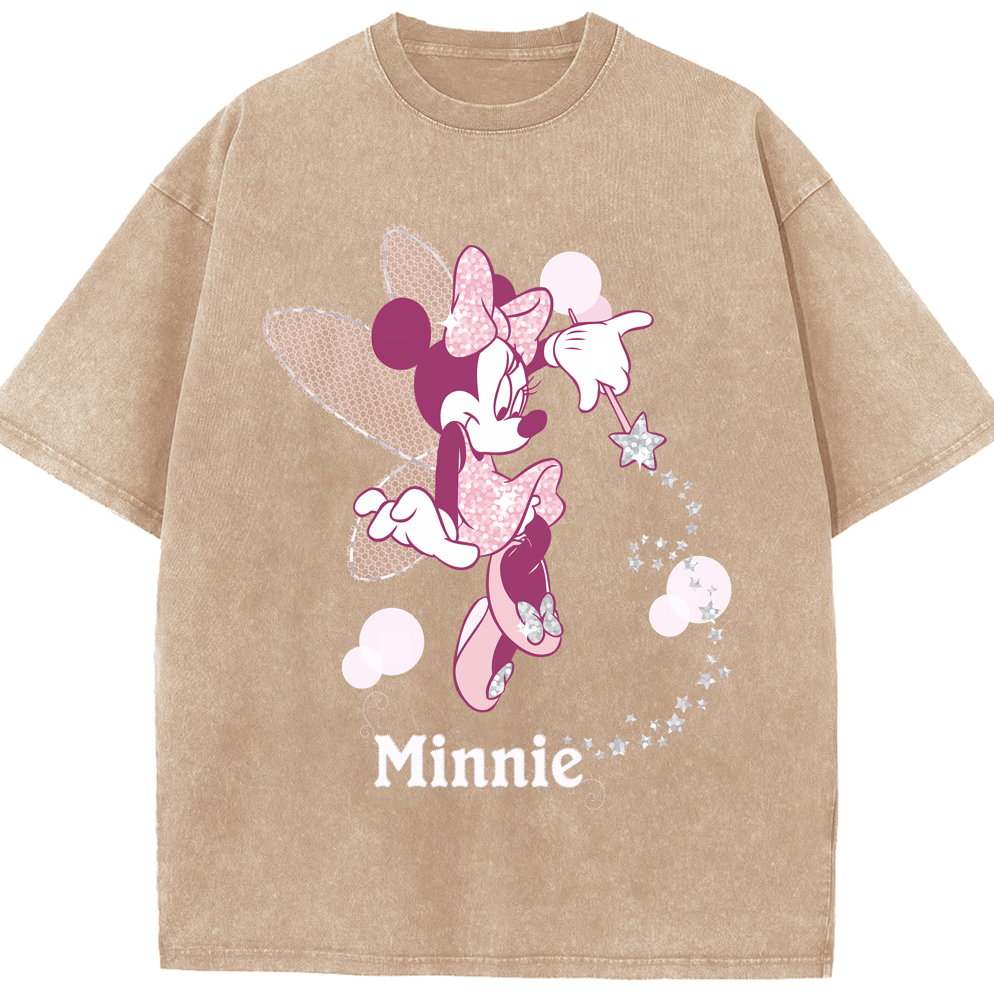（画像用） ミッキーマウス Mickey Mouse 綿100% ヴィンテージ風 半袖Tシャツ（フロントプリント）
