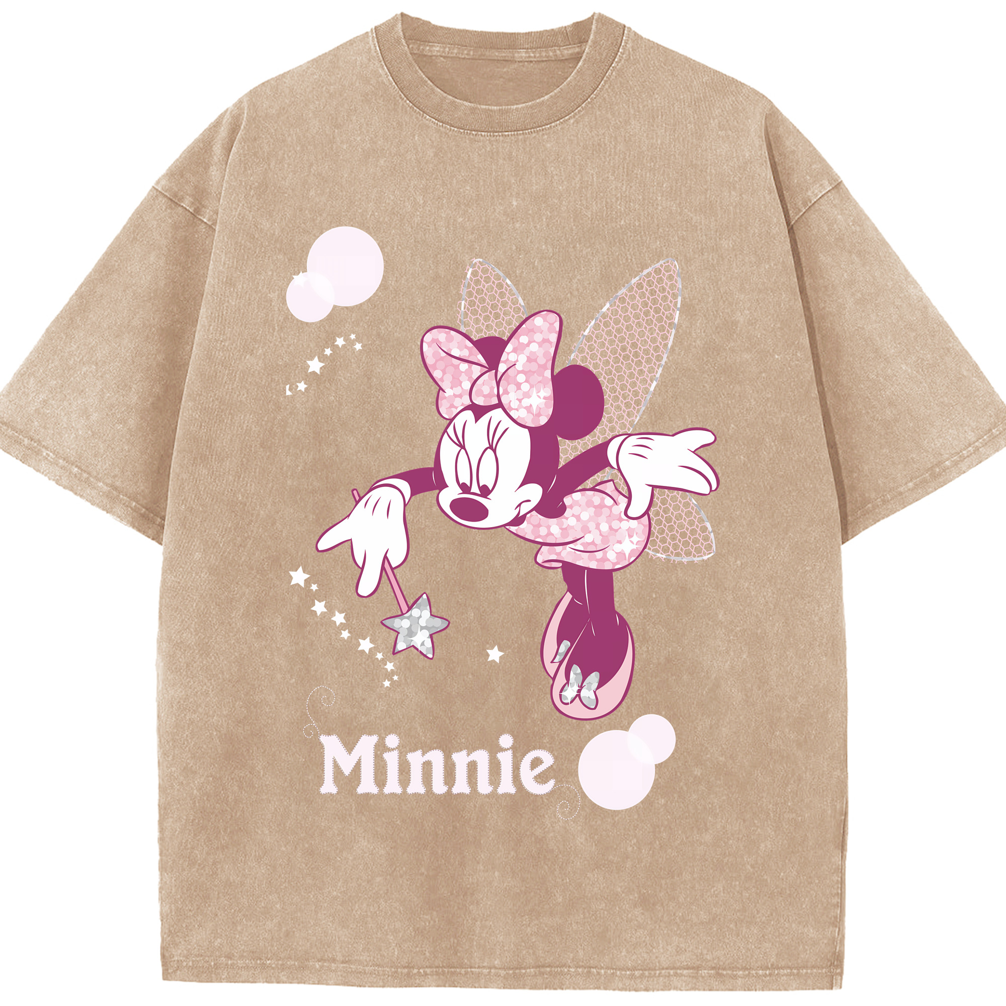 （画像用） ミッキーマウス Mickey Mouse 綿100% ヴィンテージ風 半袖Tシャツ（フロントプリント）
