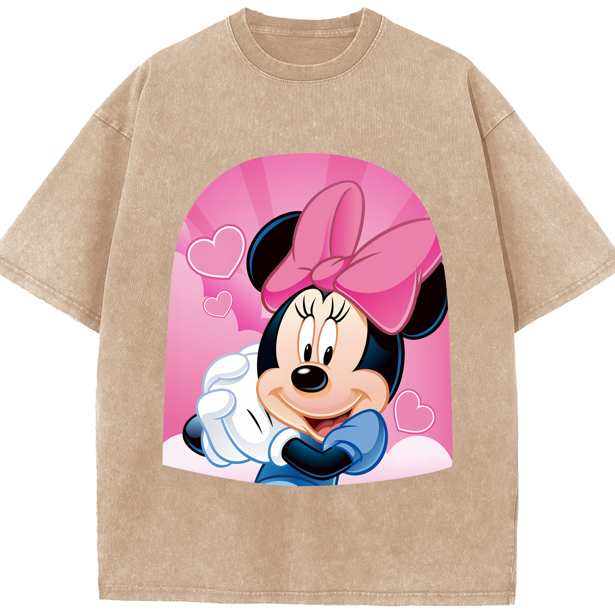 （画像用） ミッキーマウス Mickey Mouse 綿100% ヴィンテージ風 半袖Tシャツ（フロントプリント）
