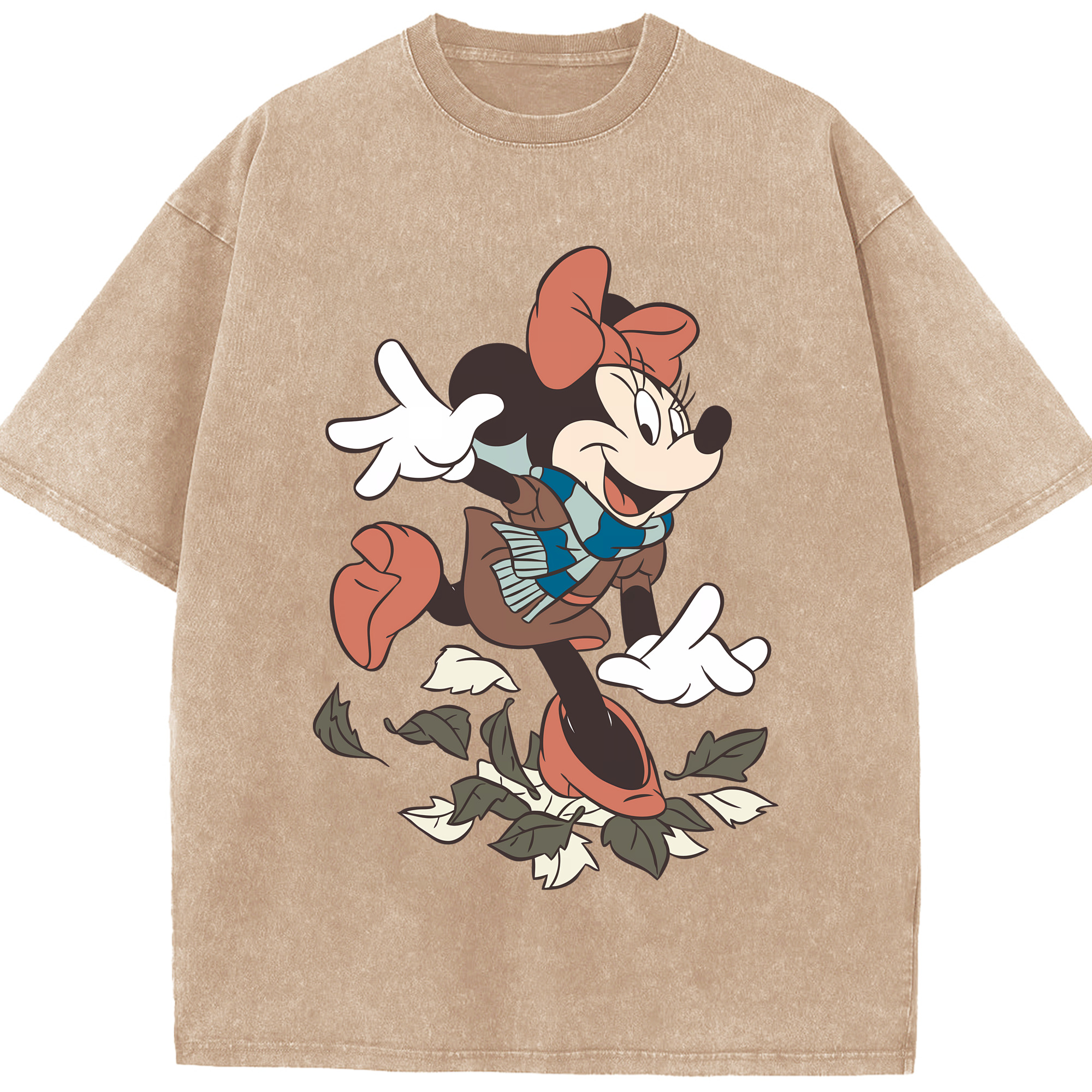 （画像用） ミッキーマウス Mickey Mouse 綿100% ヴィンテージ風 半袖Tシャツ（フロントプリント）