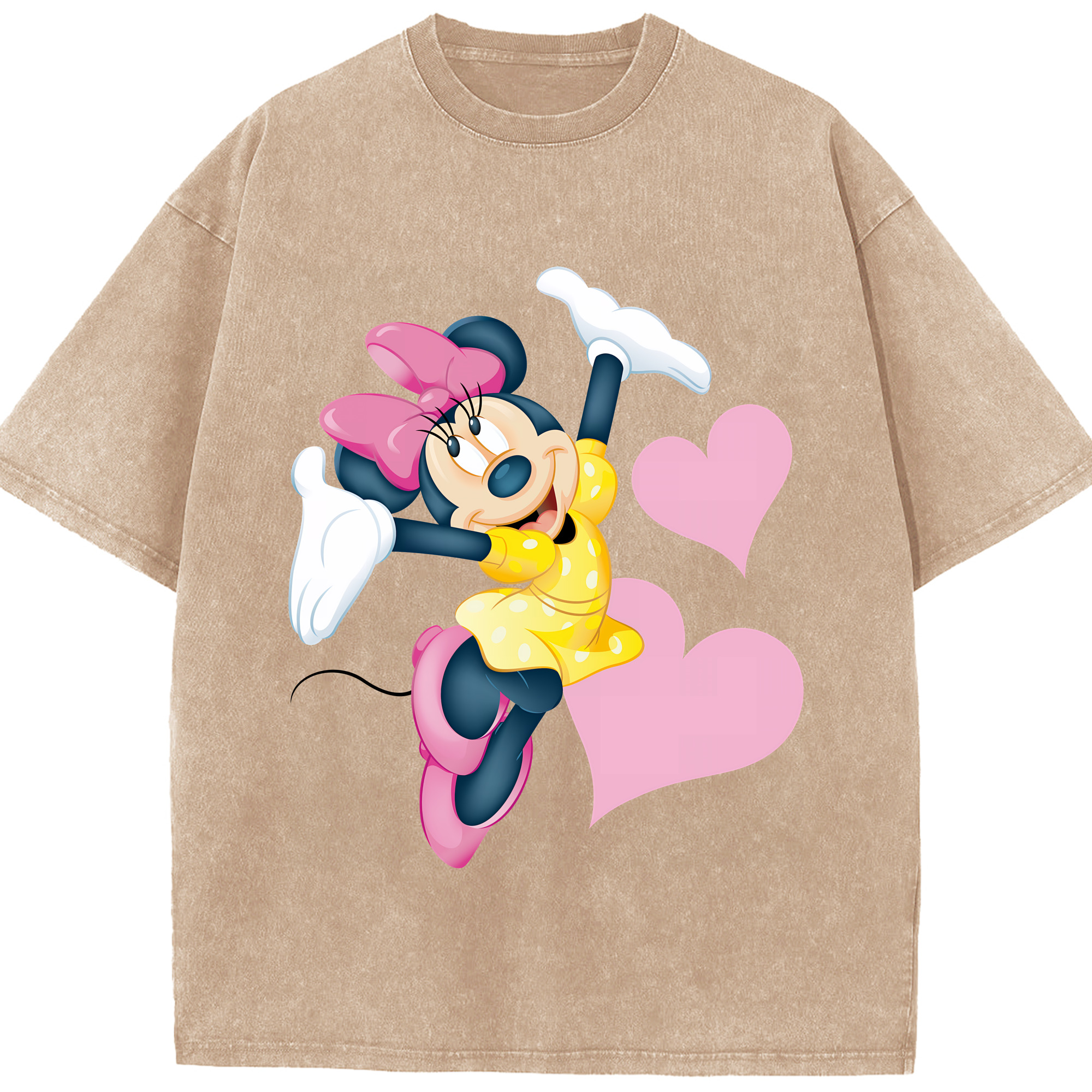 （画像用） ミッキーマウス Mickey Mouse 綿100% ヴィンテージ風 半袖Tシャツ（フロントプリント）