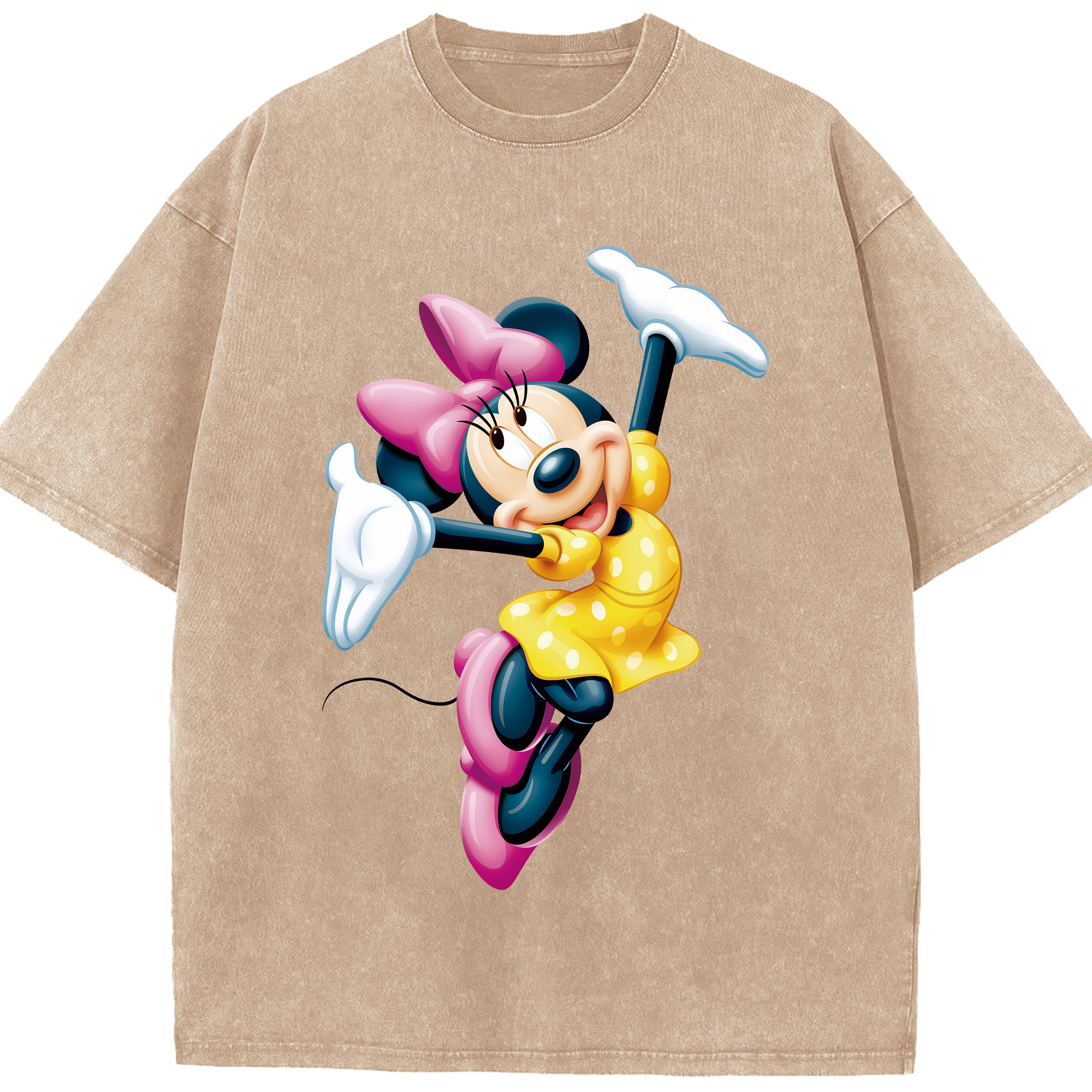 （画像用） ミッキーマウス Mickey Mouse 綿100% ヴィンテージ風 半袖Tシャツ（フロントプリント）