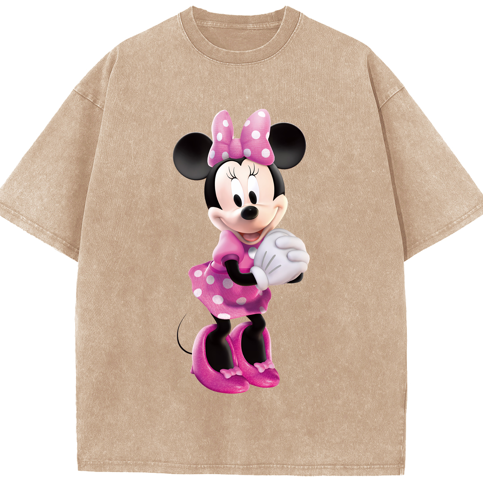 （画像用） ミッキーマウス Mickey Mouse 綿100% ヴィンテージ風 半袖Tシャツ（フロントプリント）