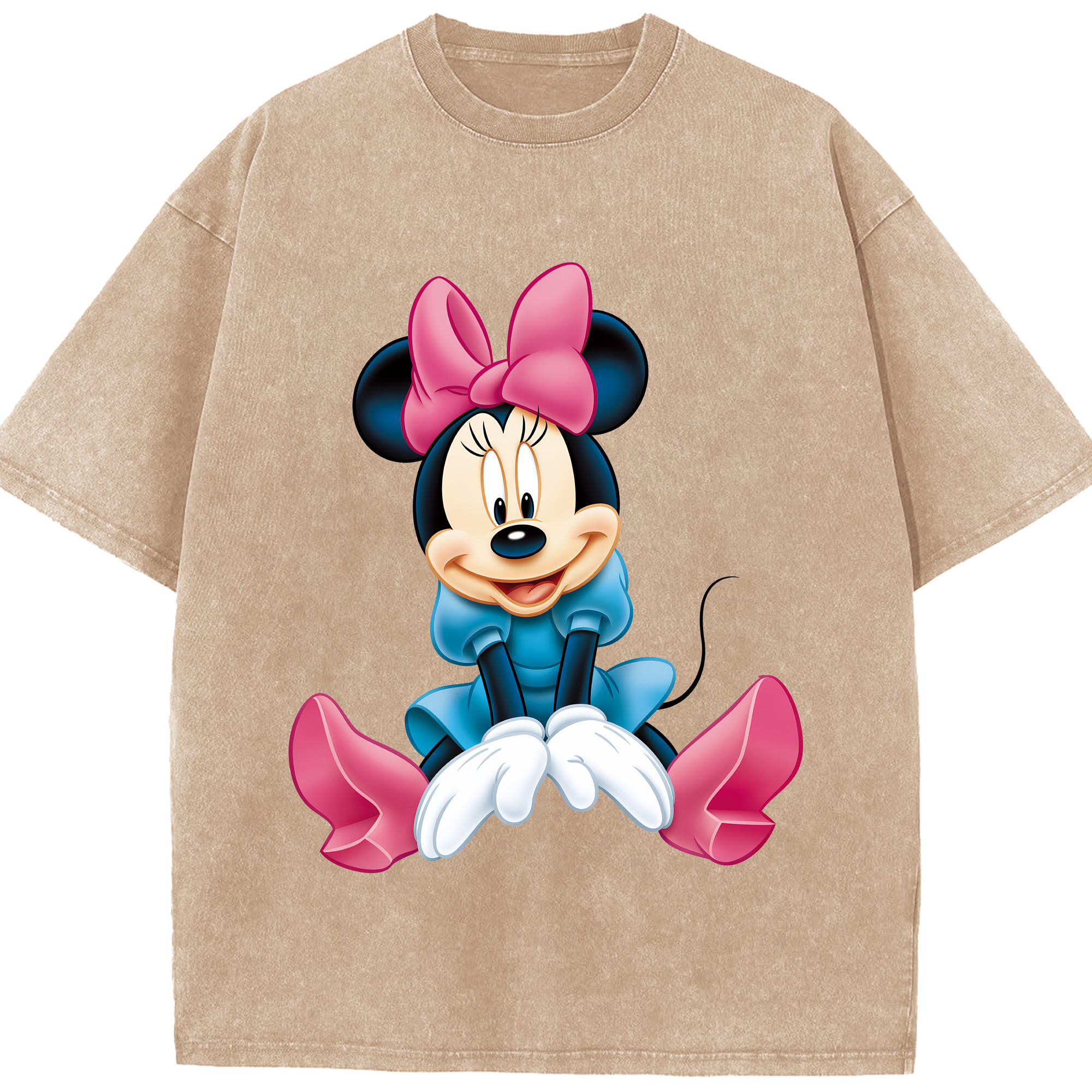 （画像用） ミッキーマウス Mickey Mouse 綿100% ヴィンテージ風 半袖Tシャツ（フロントプリント）
