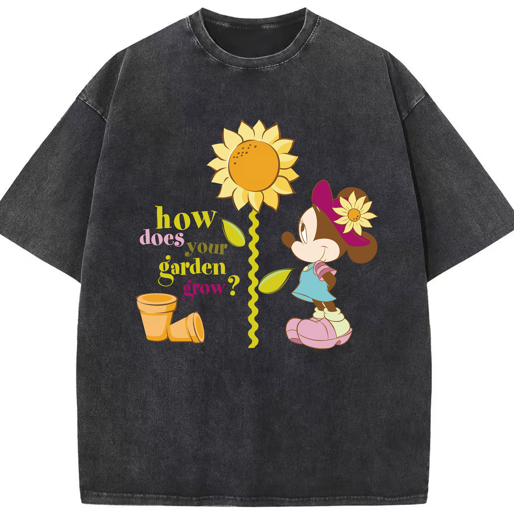 （画像用） ミッキーマウス Mickey Mouse 綿100% ヴィンテージ風 半袖Tシャツ（フロントプリント）