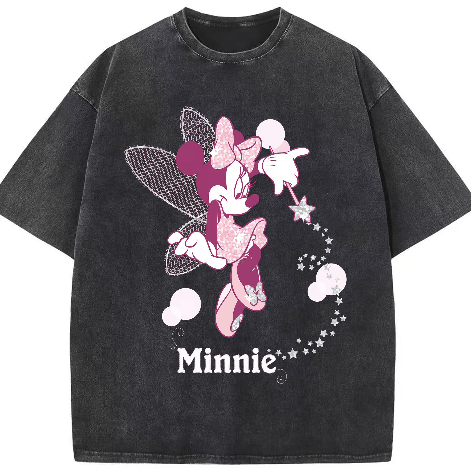 （画像用） ミッキーマウス Mickey Mouse 綿100% ヴィンテージ風 半袖Tシャツ（フロントプリント）