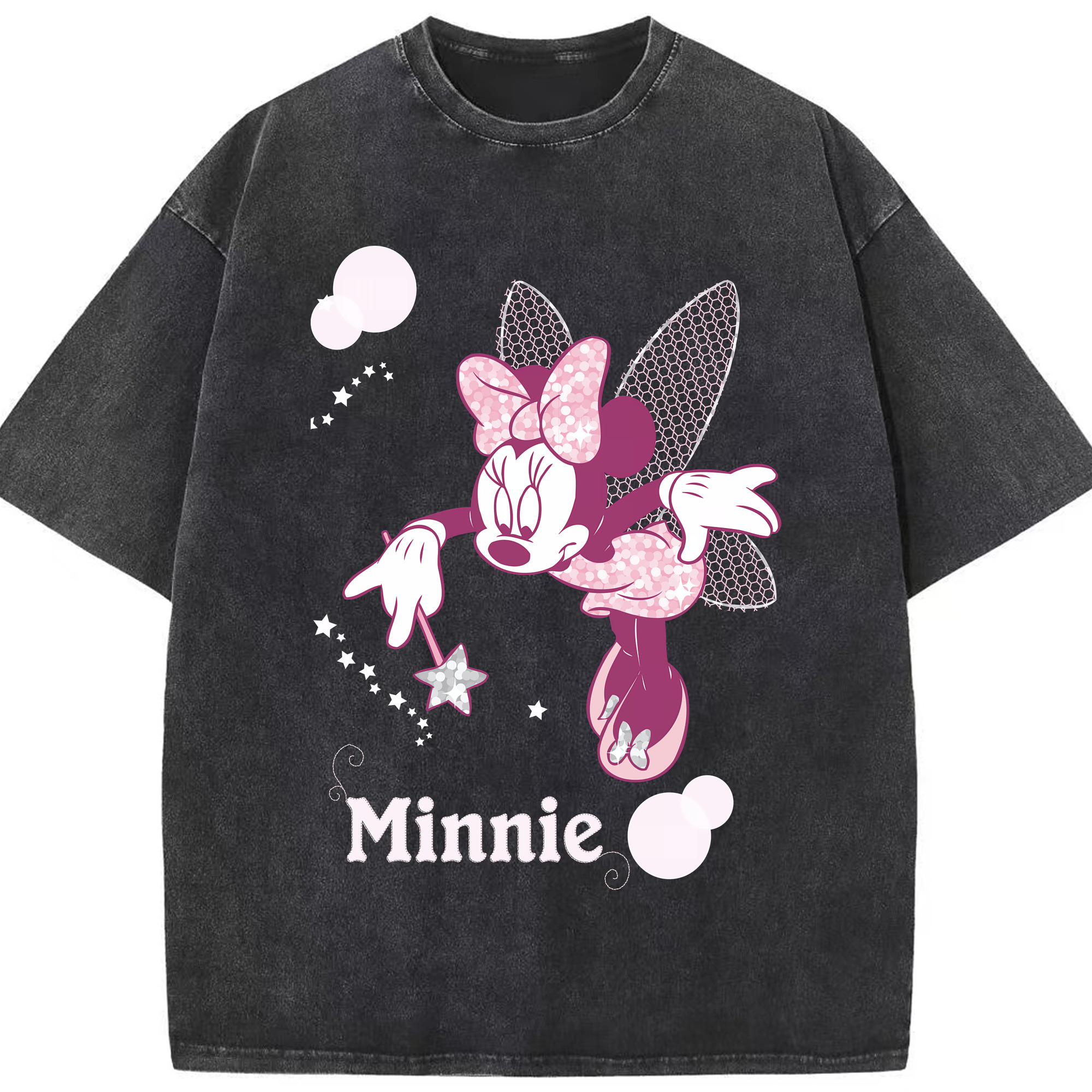 （画像用） ミッキーマウス Mickey Mouse 綿100% ヴィンテージ風 半袖Tシャツ（フロントプリント）