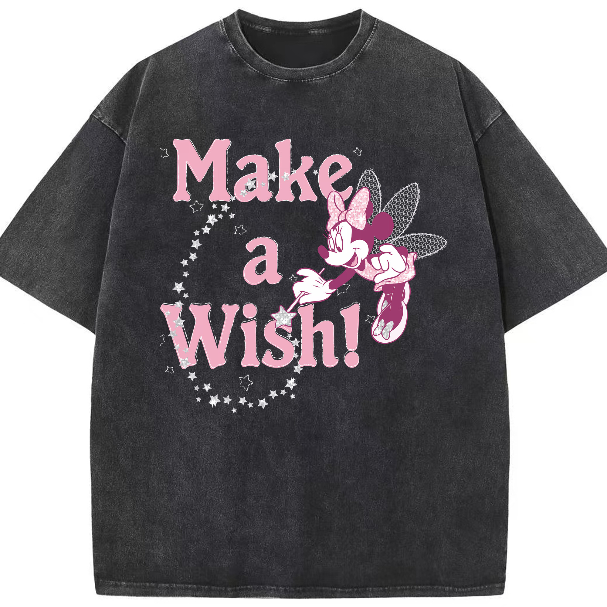 （画像用） ミッキーマウス Mickey Mouse 綿100% ヴィンテージ風 半袖Tシャツ（フロントプリント）
