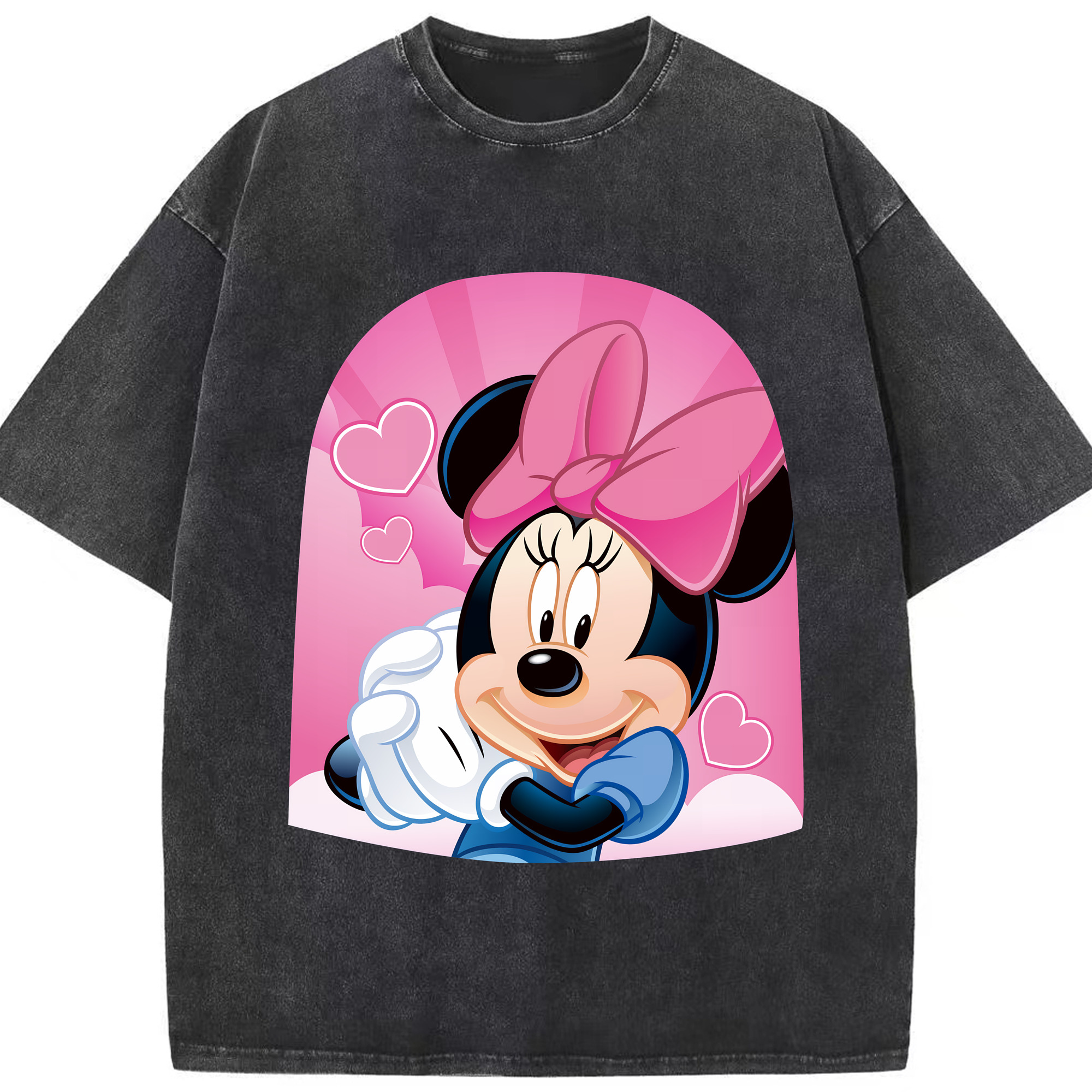 （画像用） ミッキーマウス Mickey Mouse 綿100% ヴィンテージ風 半袖Tシャツ（フロントプリント）
