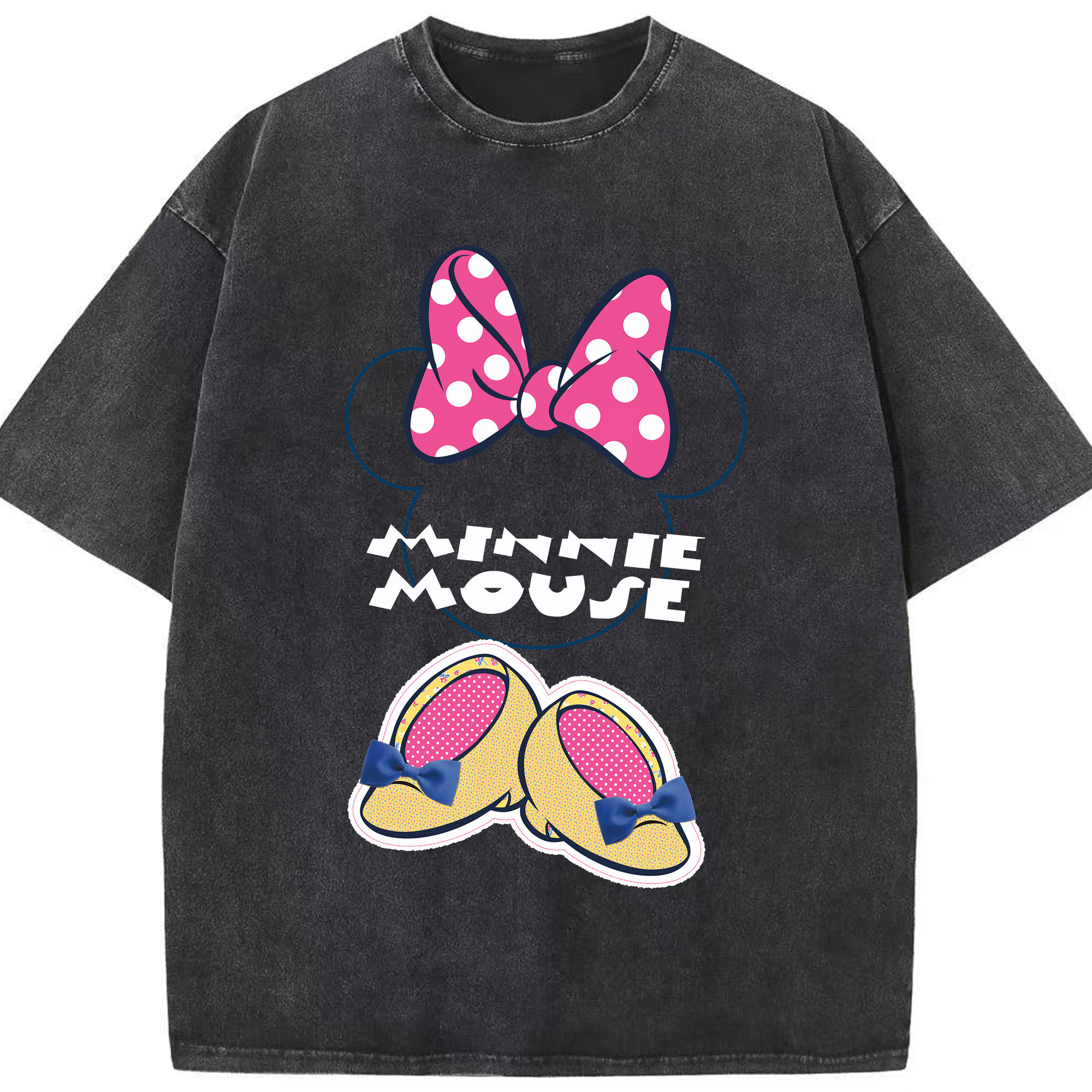 （画像用） ミッキーマウス Mickey Mouse 綿100% ヴィンテージ風 半袖Tシャツ（フロントプリント）