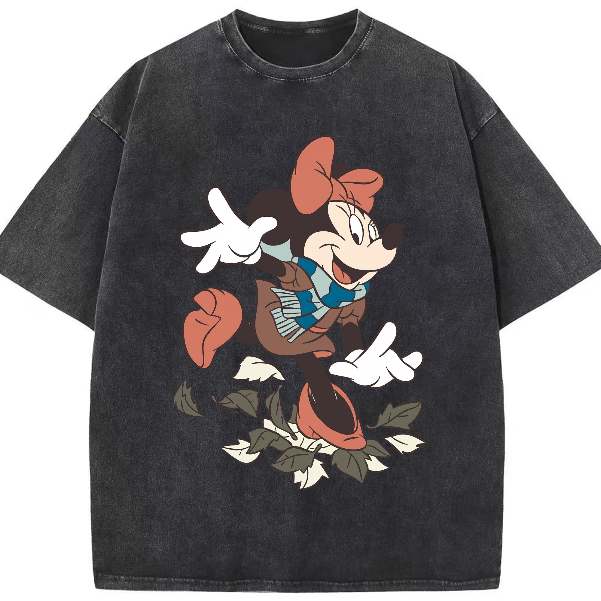 （画像用） ミッキーマウス Mickey Mouse 綿100% ヴィンテージ風 半袖Tシャツ（フロントプリント）