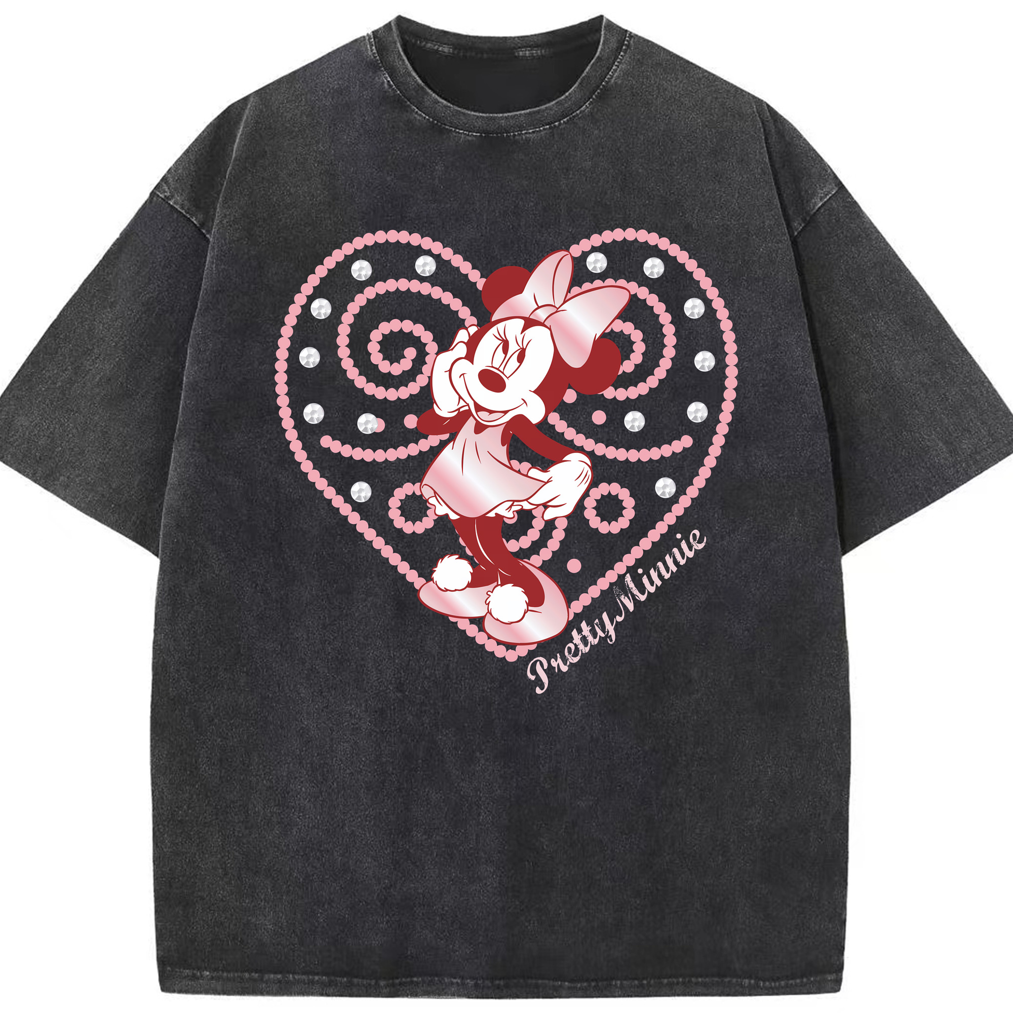 （画像用） ミッキーマウス Mickey Mouse 綿100% ヴィンテージ風 半袖Tシャツ（フロントプリント）