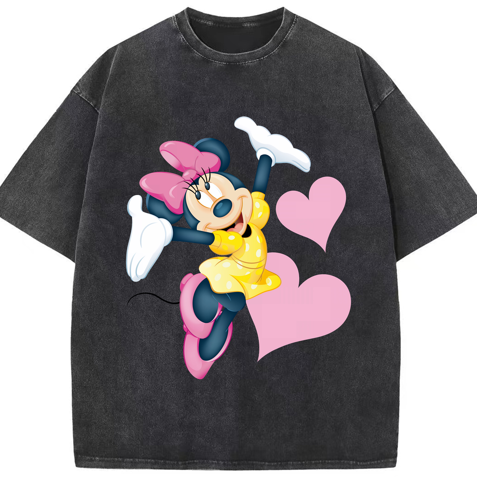 （画像用） ミッキーマウス Mickey Mouse 綿100% ヴィンテージ風 半袖Tシャツ（フロントプリント）