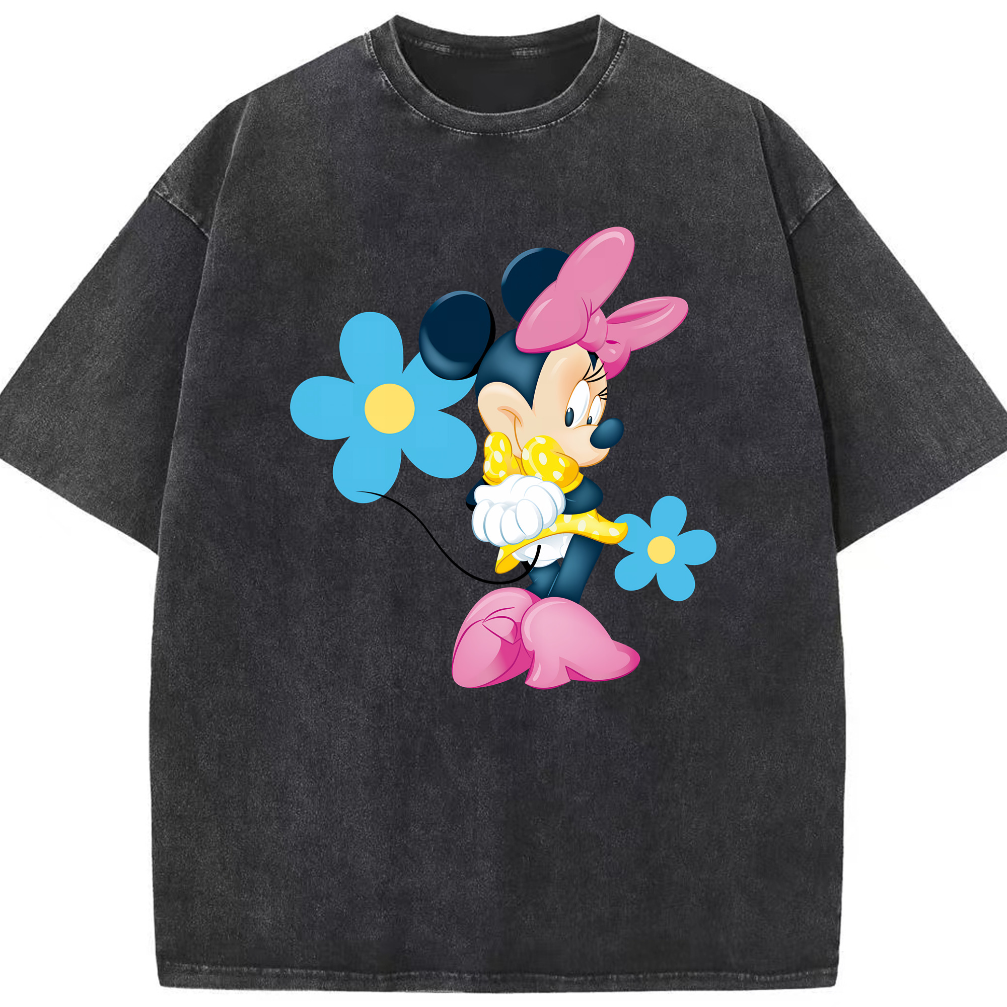 （画像用） ミッキーマウス Mickey Mouse 綿100% ヴィンテージ風 半袖Tシャツ（フロントプリント）