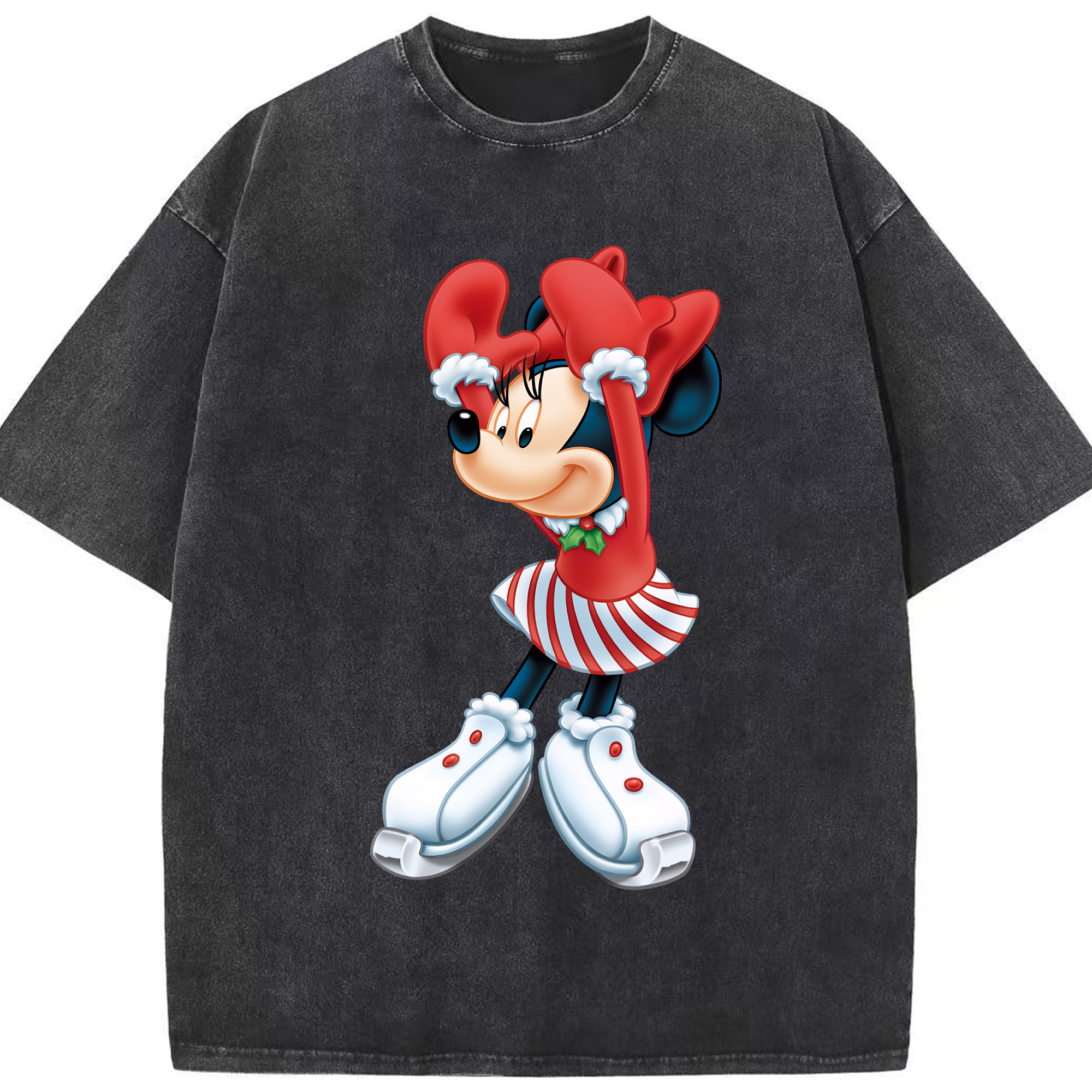 （画像用） ミッキーマウス Mickey Mouse 綿100% ヴィンテージ風 半袖Tシャツ（フロントプリント）