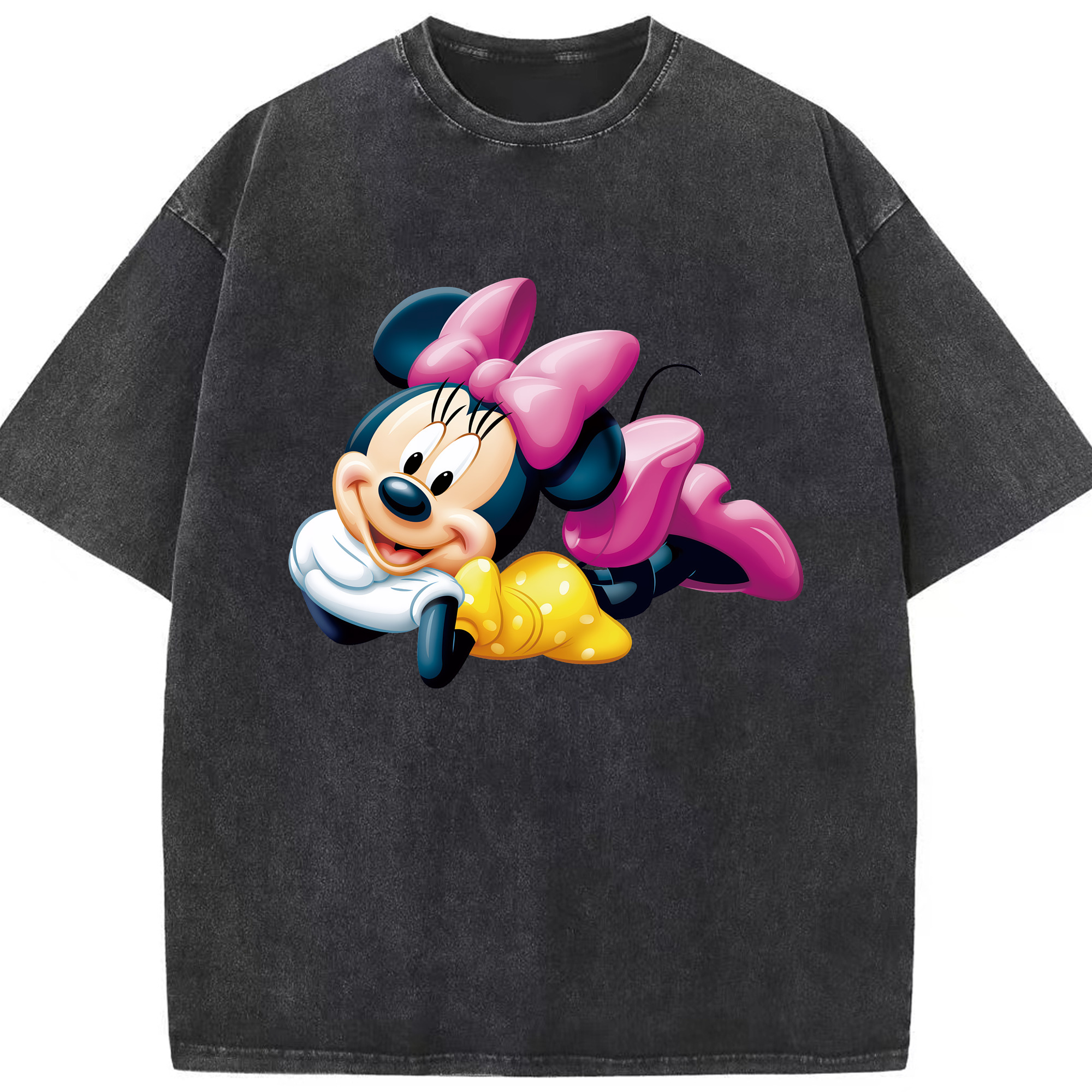 （画像用） ミッキーマウス Mickey Mouse 綿100% ヴィンテージ風 半袖Tシャツ（フロントプリント）