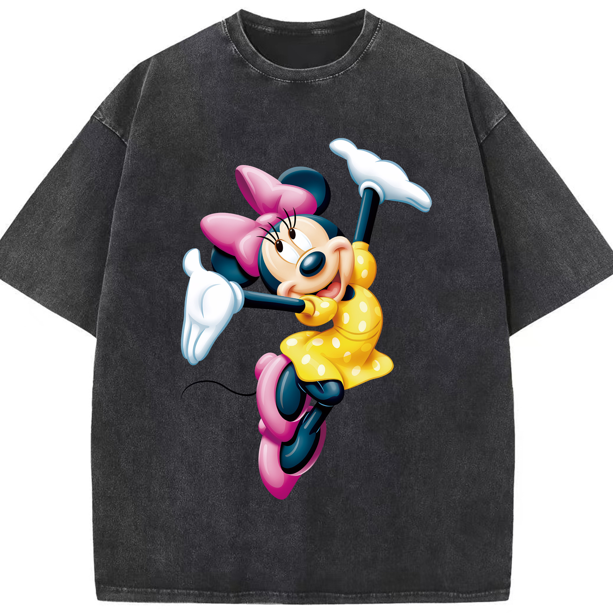 （画像用） ミッキーマウス Mickey Mouse 綿100% ヴィンテージ風 半袖Tシャツ（フロントプリント）