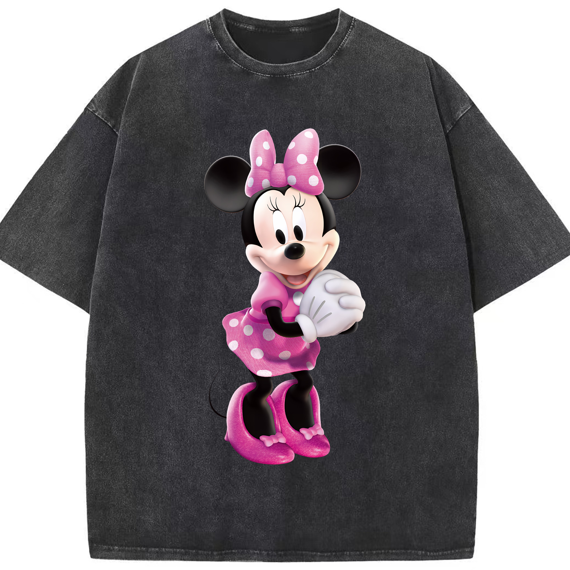 （画像用） ミッキーマウス Mickey Mouse 綿100% ヴィンテージ風 半袖Tシャツ（フロントプリント）