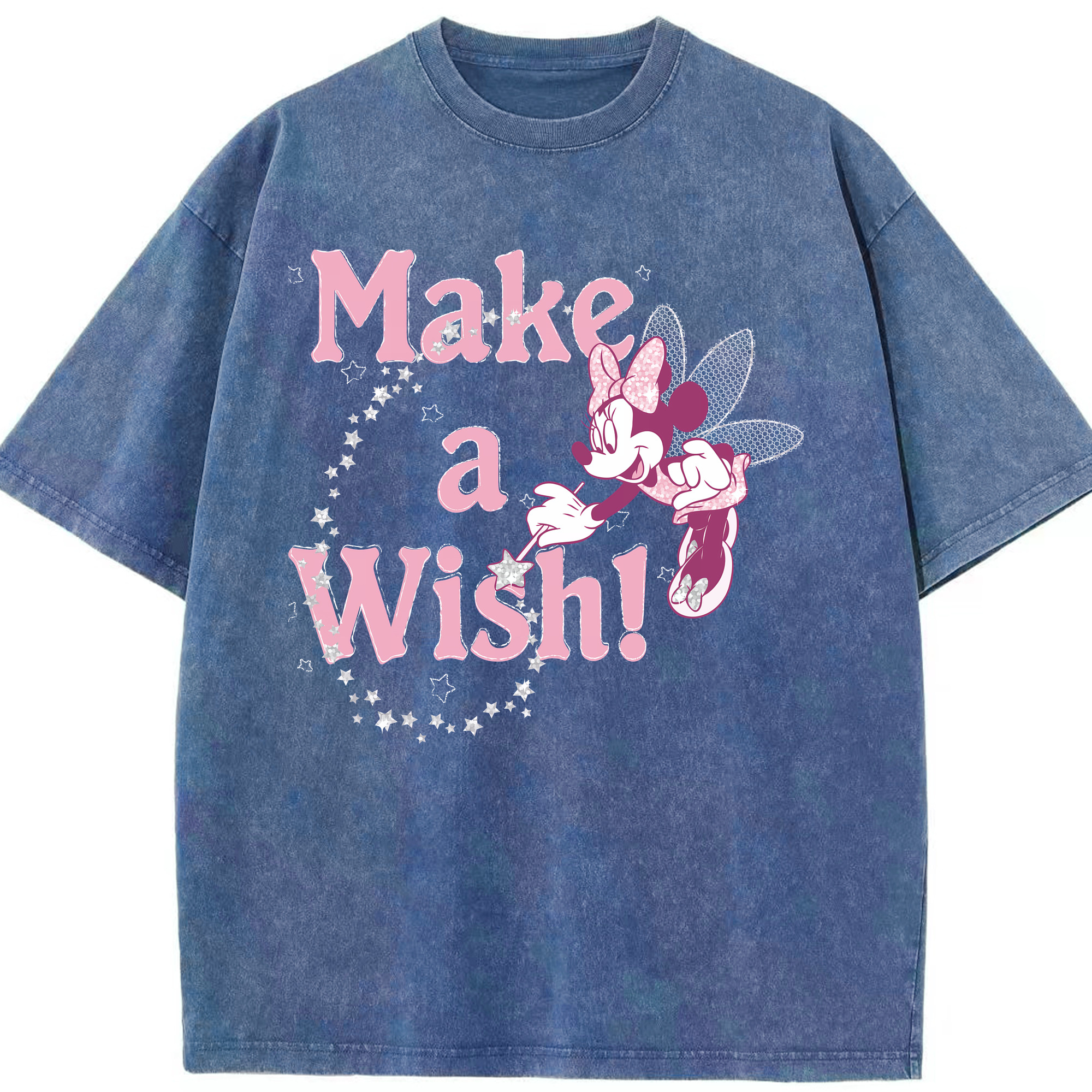 （画像用） ミッキーマウス Mickey Mouse 綿100% ヴィンテージ風 半袖Tシャツ（フロントプリント）