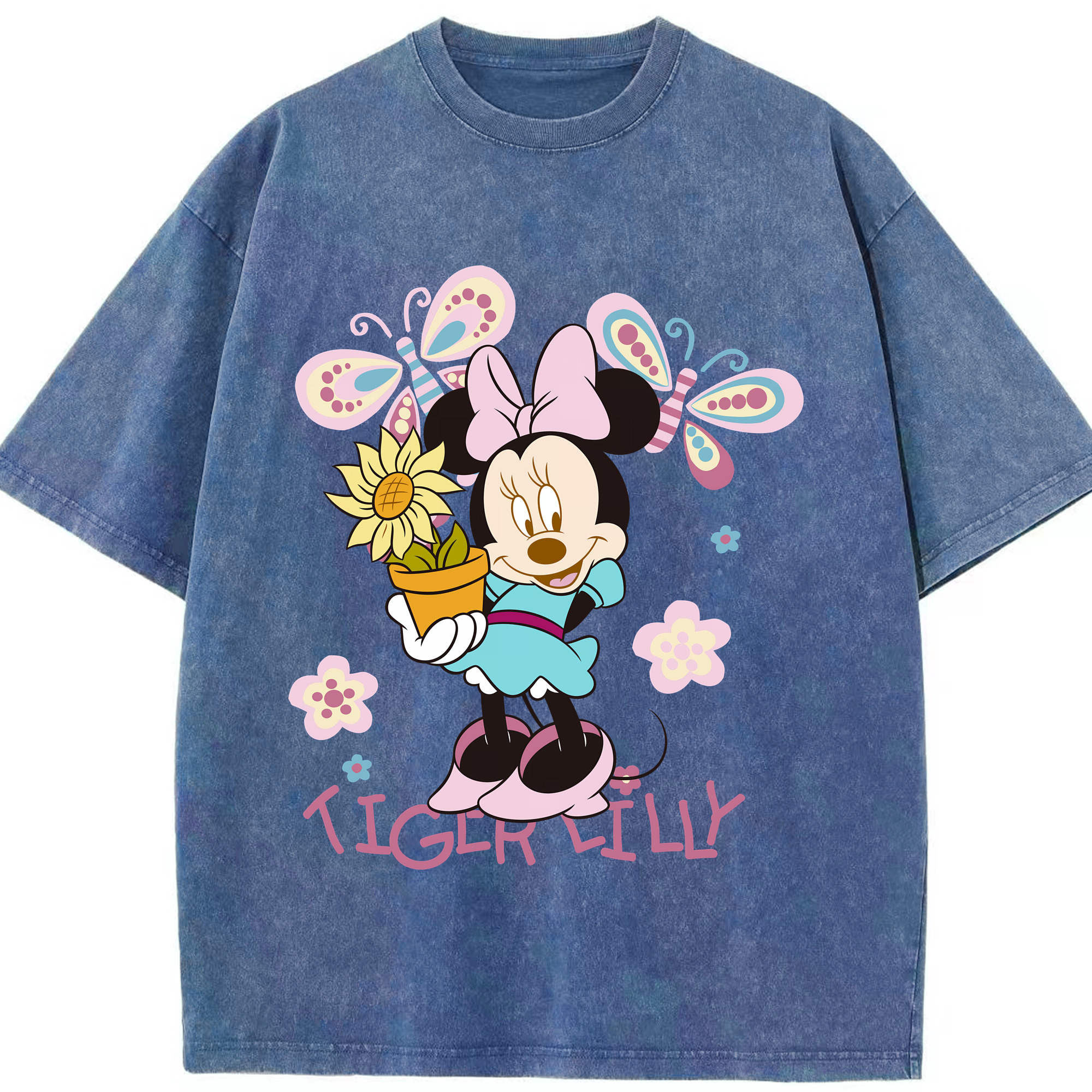 （画像用） ミッキーマウス Mickey Mouse 綿100% ヴィンテージ風 半袖Tシャツ（フロントプリント）