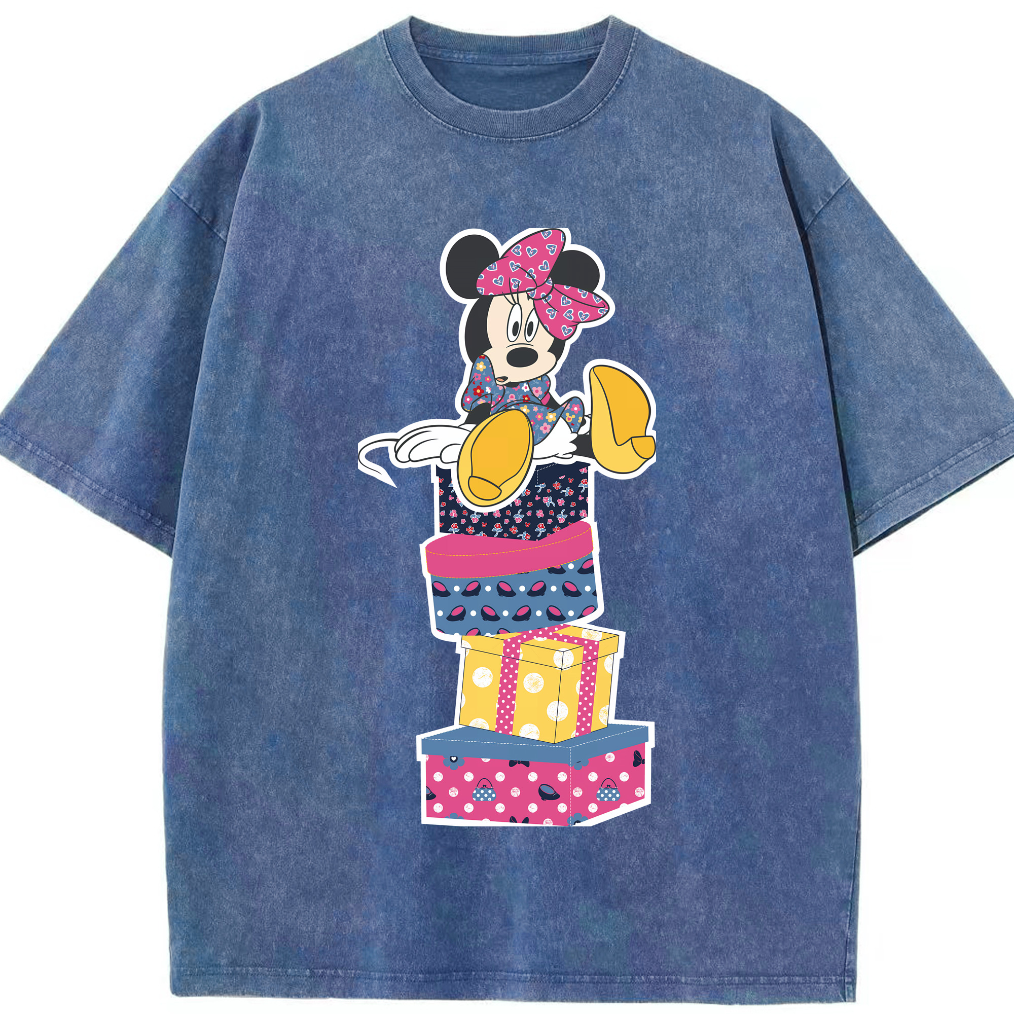（画像用） ミッキーマウス Mickey Mouse 綿100% ヴィンテージ風 半袖Tシャツ（フロントプリント）