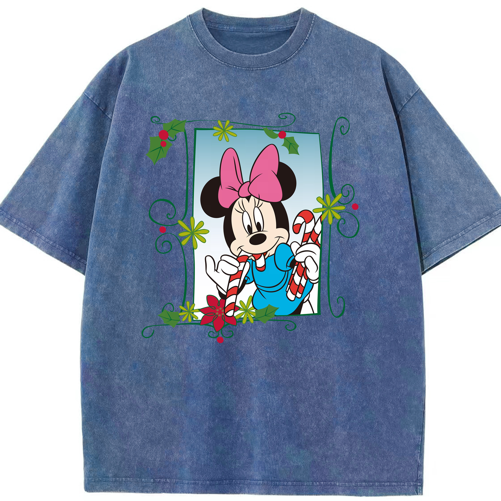 （画像用） ミッキーマウス Mickey Mouse 綿100% ヴィンテージ風 半袖Tシャツ（フロントプリント）