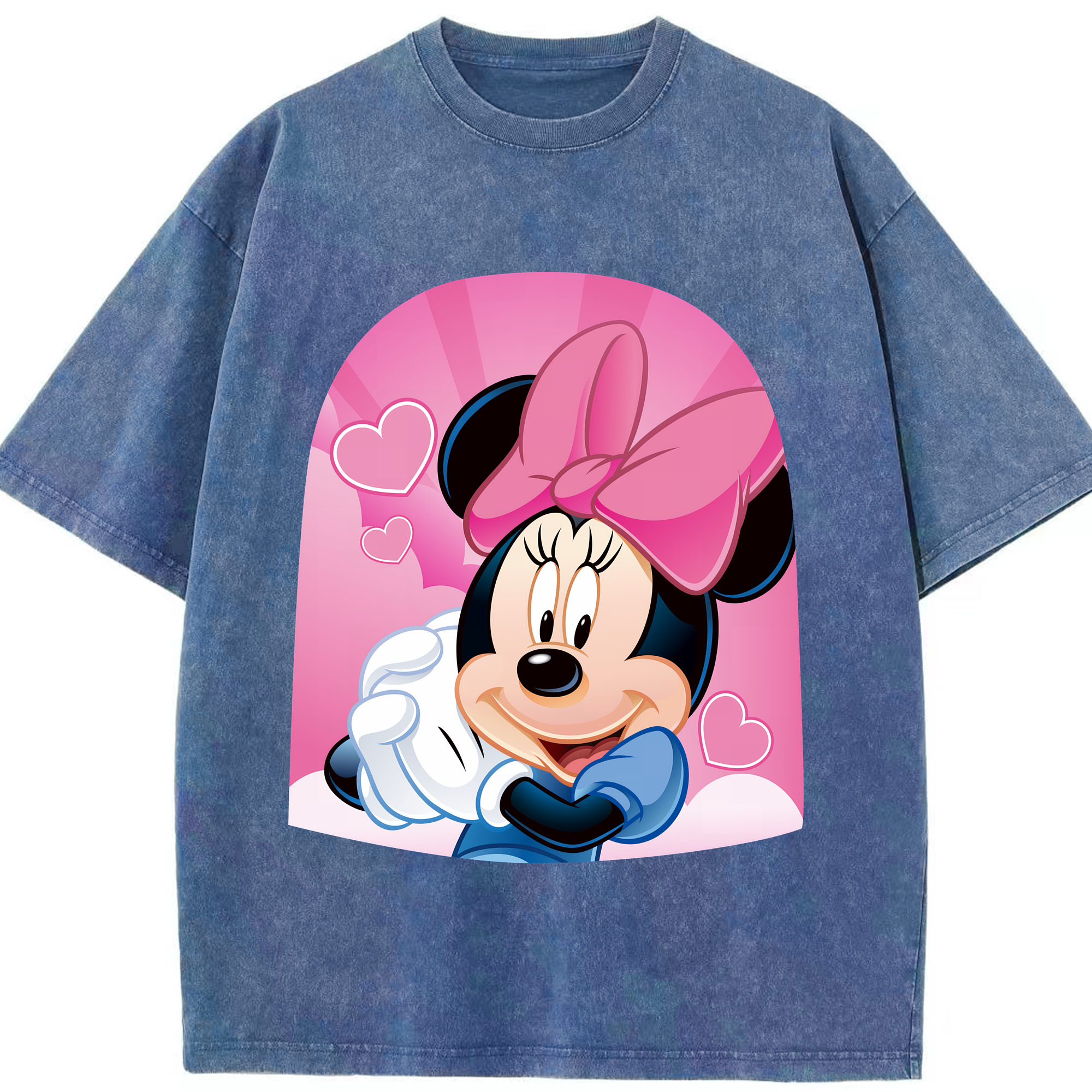 （画像用） ミッキーマウス Mickey Mouse 綿100% ヴィンテージ風 半袖Tシャツ（フロントプリント）
