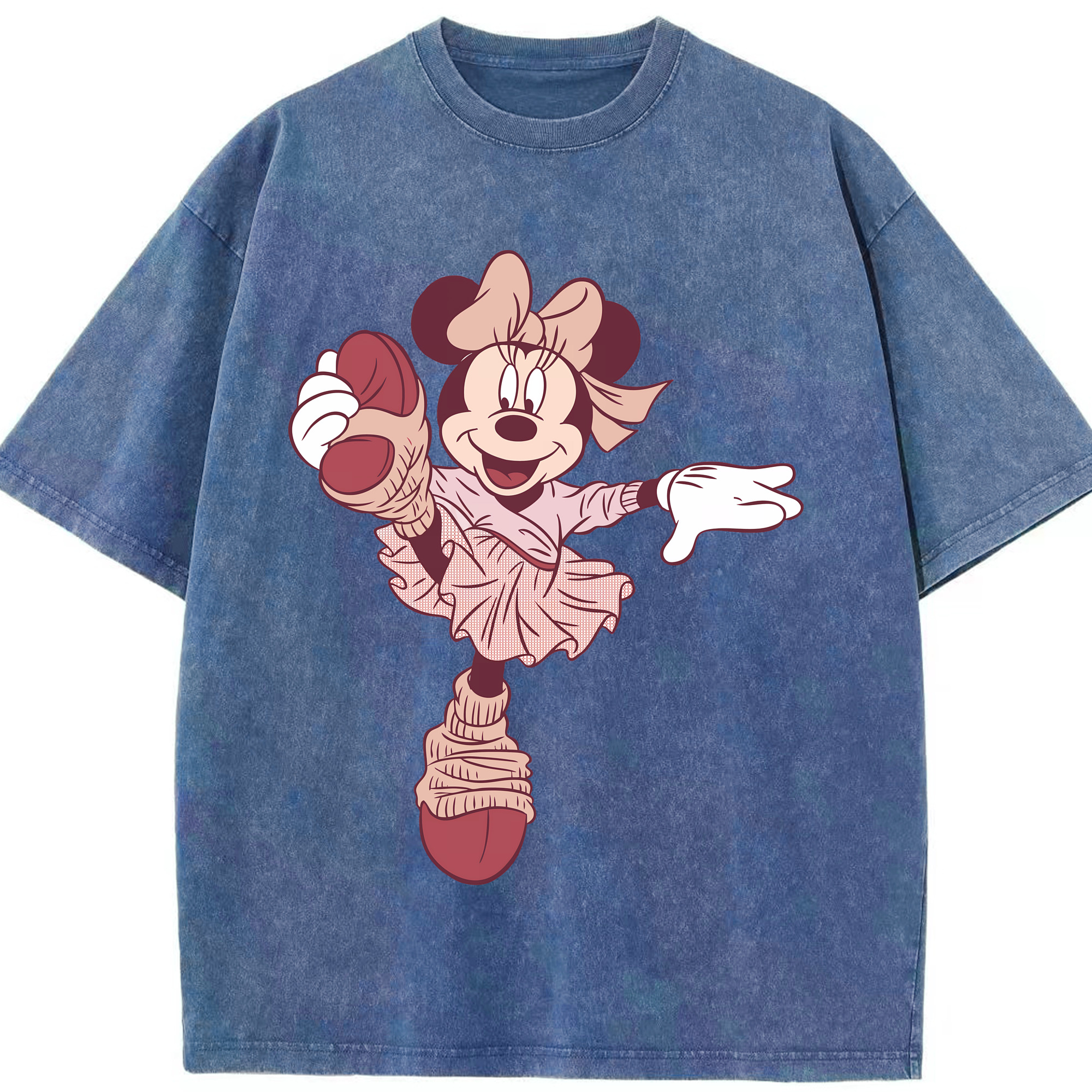 （画像用） ミッキーマウス Mickey Mouse 綿100% ヴィンテージ風 半袖Tシャツ（フロントプリント）
