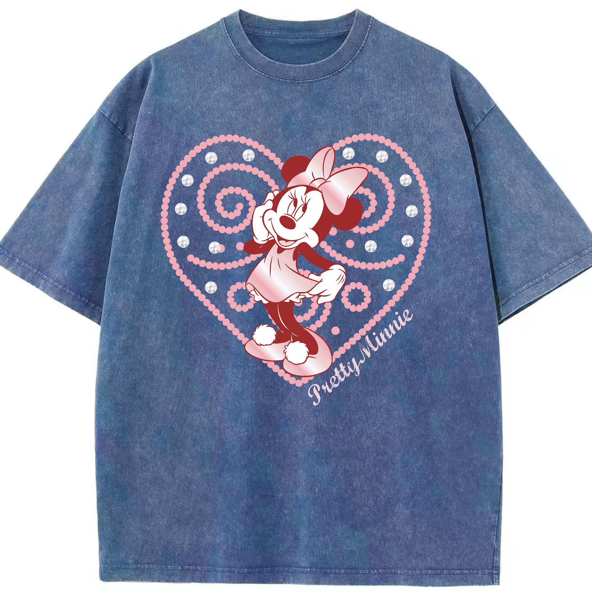 （画像用） ミッキーマウス Mickey Mouse 綿100% ヴィンテージ風 半袖Tシャツ（フロントプリント）