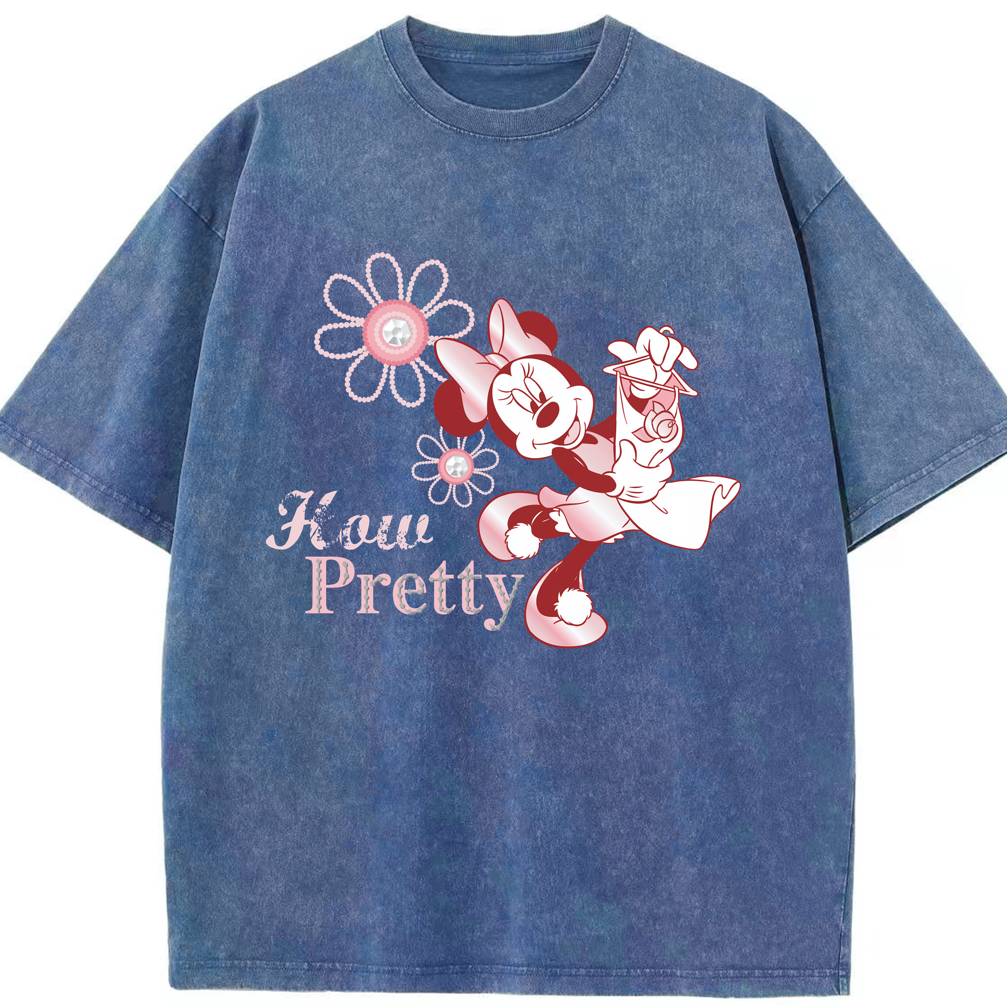 （画像用） ミッキーマウス Mickey Mouse 綿100% ヴィンテージ風 半袖Tシャツ（フロントプリント）