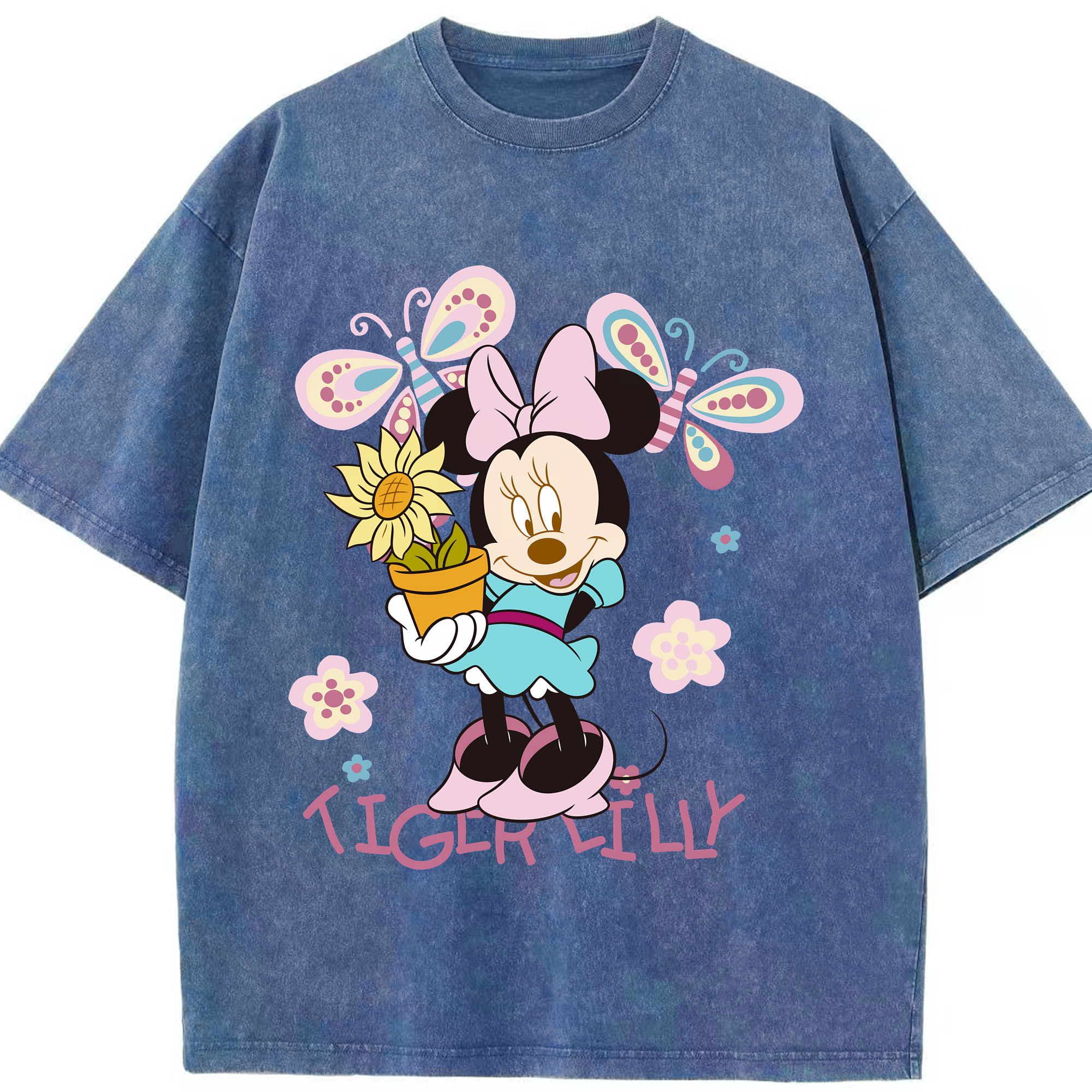 （画像用） ミッキーマウス Mickey Mouse 綿100% ヴィンテージ風 半袖Tシャツ（フロントプリント）