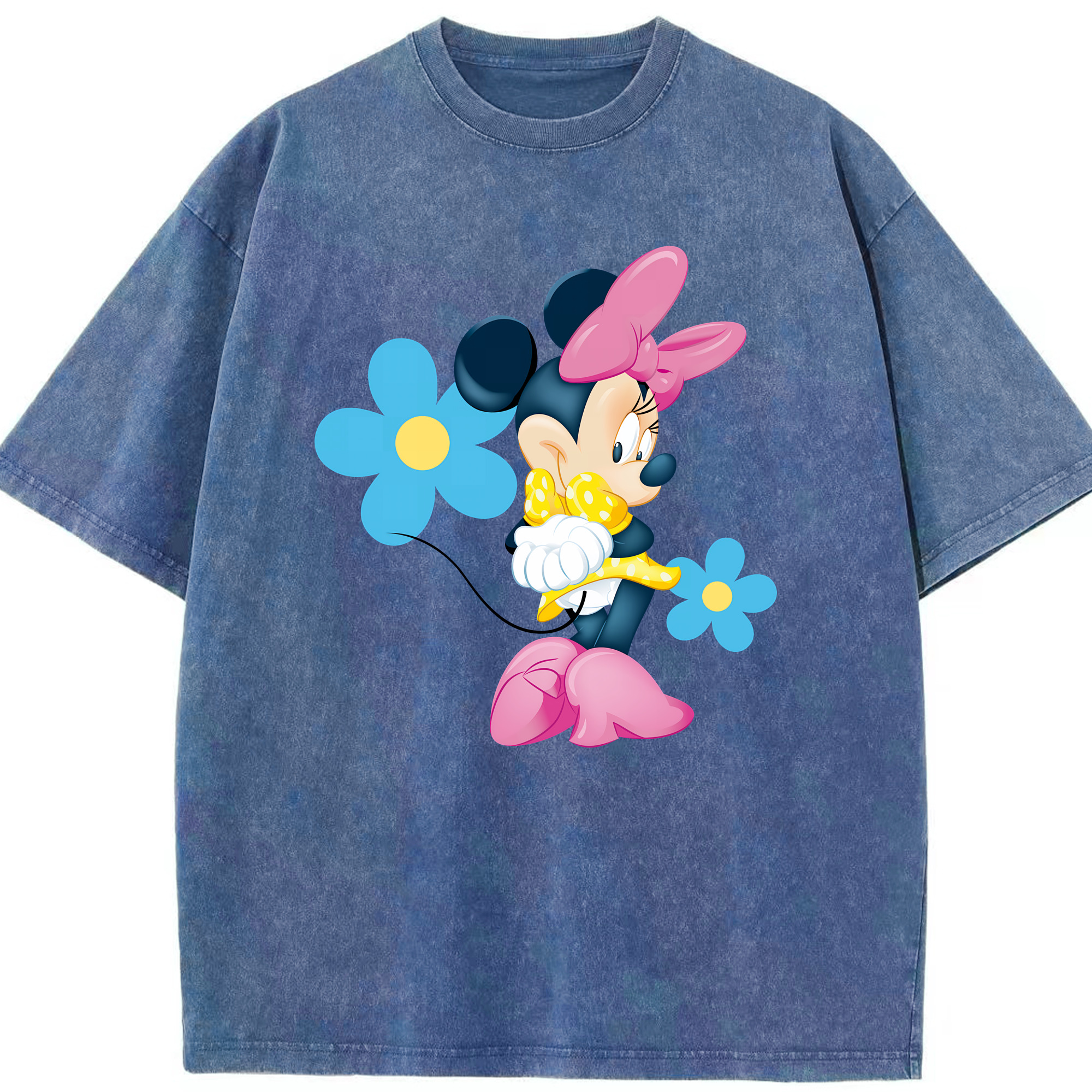 （画像用） ミッキーマウス Mickey Mouse 綿100% ヴィンテージ風 半袖Tシャツ（フロントプリント）