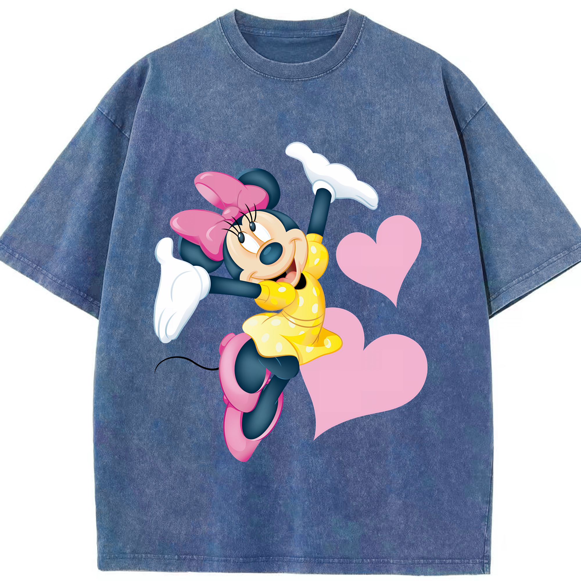 （画像用） ミッキーマウス Mickey Mouse 綿100% ヴィンテージ風 半袖Tシャツ（フロントプリント）