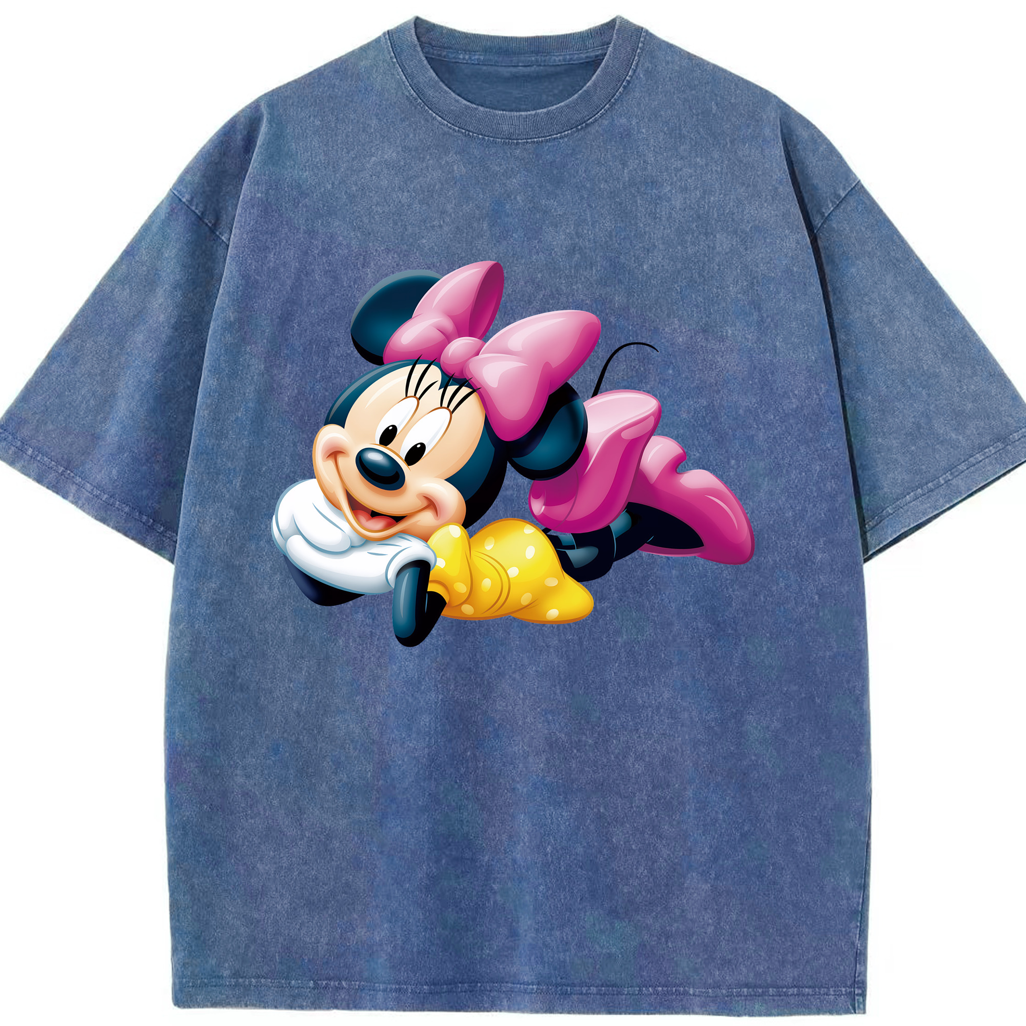 （画像用） ミッキーマウス Mickey Mouse 綿100% ヴィンテージ風 半袖Tシャツ（フロントプリント）