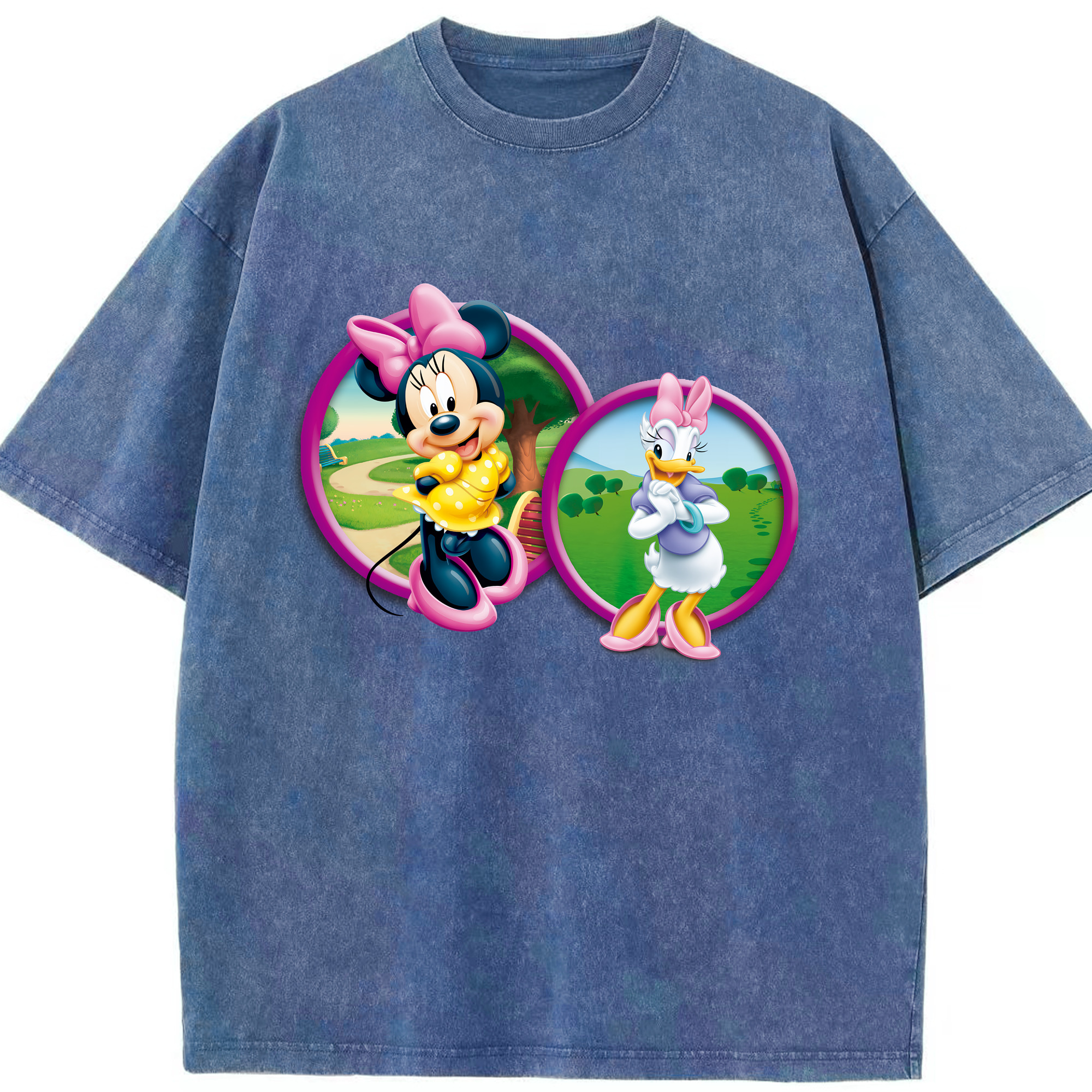 （画像用） ミッキーマウス Mickey Mouse 綿100% ヴィンテージ風 半袖Tシャツ（フロントプリント）