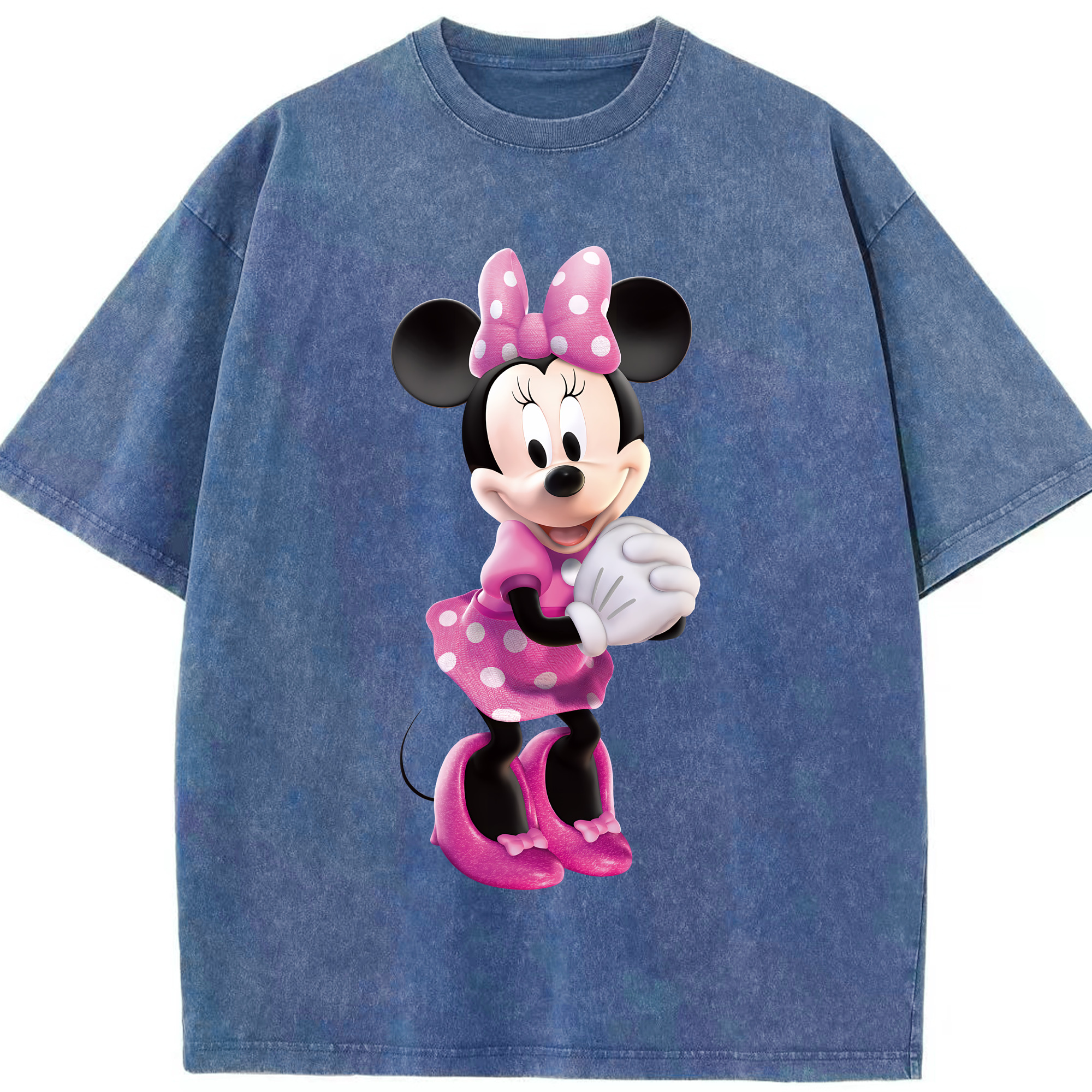 （画像用） ミッキーマウス Mickey Mouse 綿100% ヴィンテージ風 半袖Tシャツ（フロントプリント）
