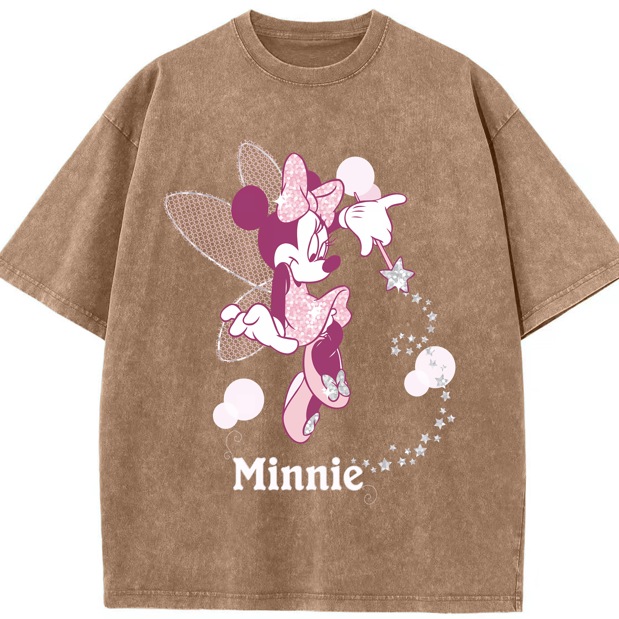 （画像用） ミッキーマウス Mickey Mouse 綿100% ヴィンテージ風 半袖Tシャツ（フロントプリント）