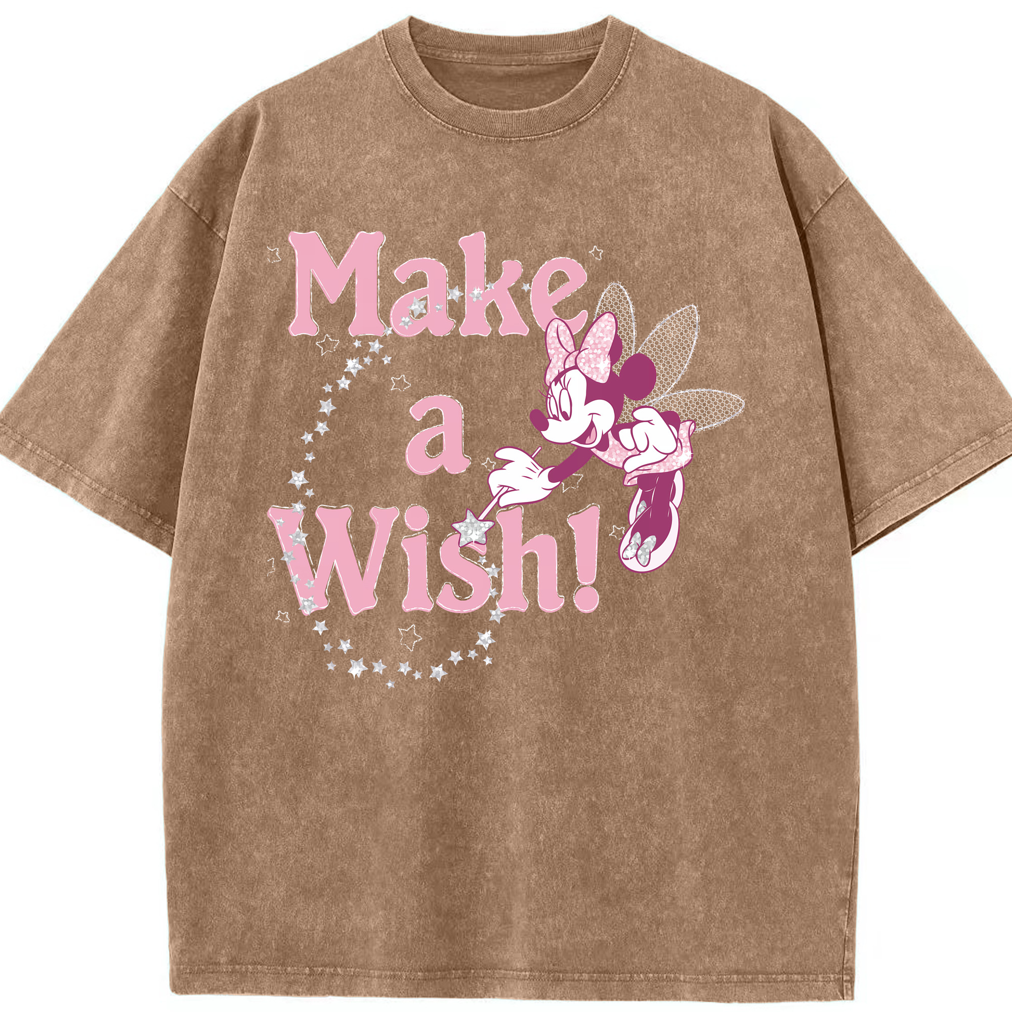 （画像用） ミッキーマウス Mickey Mouse 綿100% ヴィンテージ風 半袖Tシャツ（フロントプリント）