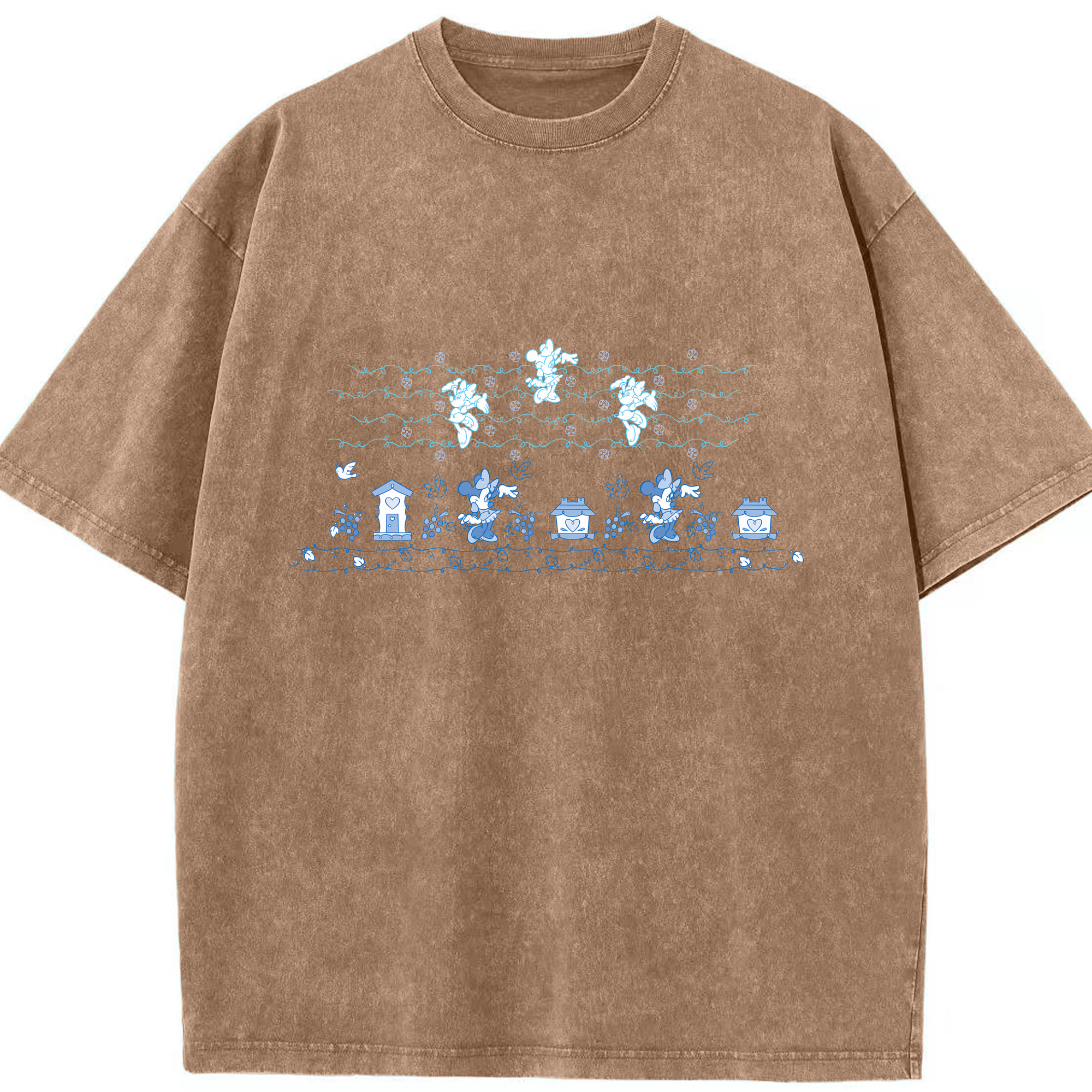 （画像用） ミッキーマウス Mickey Mouse 綿100% ヴィンテージ風 半袖Tシャツ（フロントプリント）