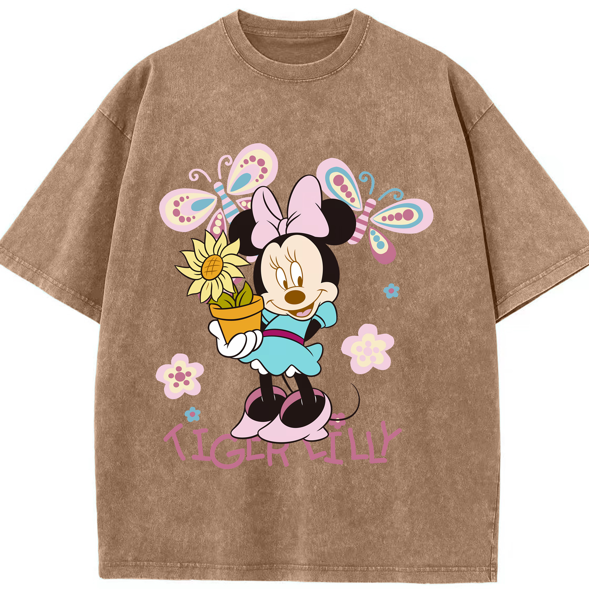 （画像用） ミッキーマウス Mickey Mouse 綿100% ヴィンテージ風 半袖Tシャツ（フロントプリント）