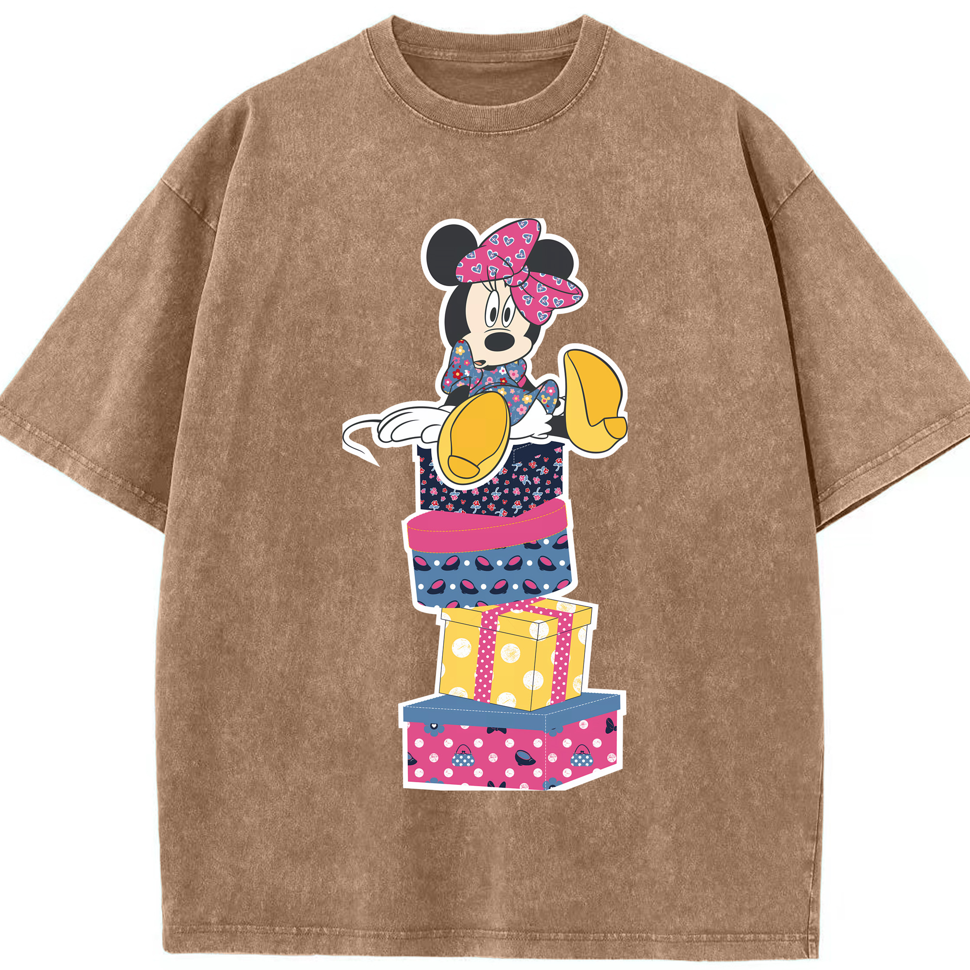 （画像用） ミッキーマウス Mickey Mouse 綿100% ヴィンテージ風 半袖Tシャツ（フロントプリント）