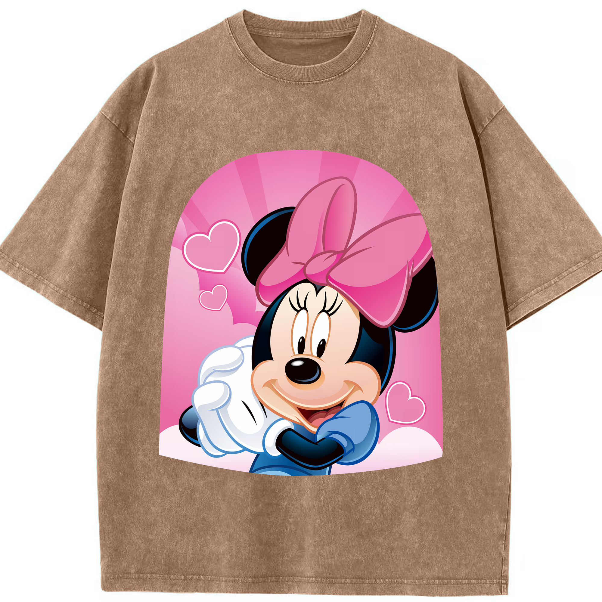 （画像用） ミッキーマウス Mickey Mouse 綿100% ヴィンテージ風 半袖Tシャツ（フロントプリント）
