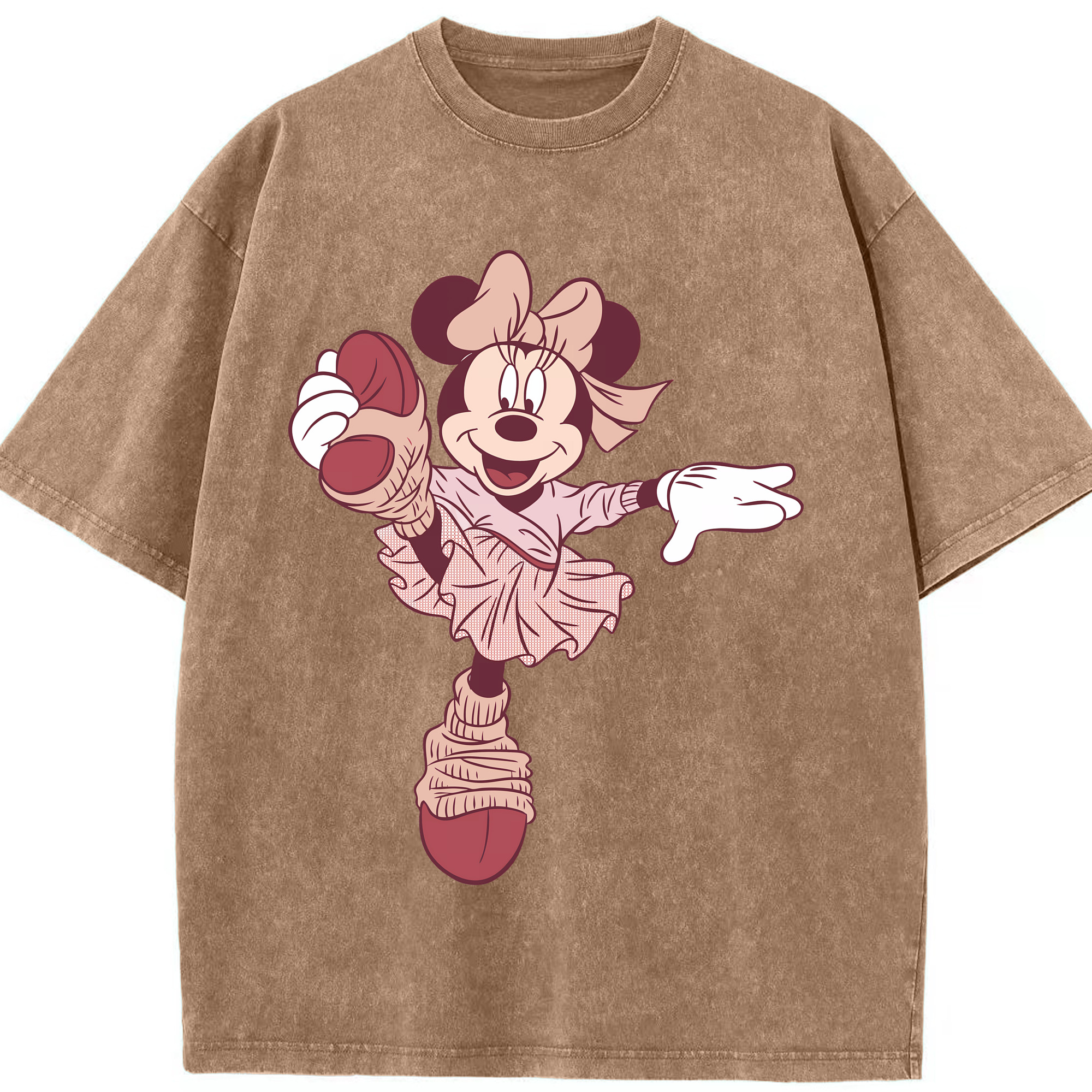 （画像用） ミッキーマウス Mickey Mouse 綿100% ヴィンテージ風 半袖Tシャツ（フロントプリント）