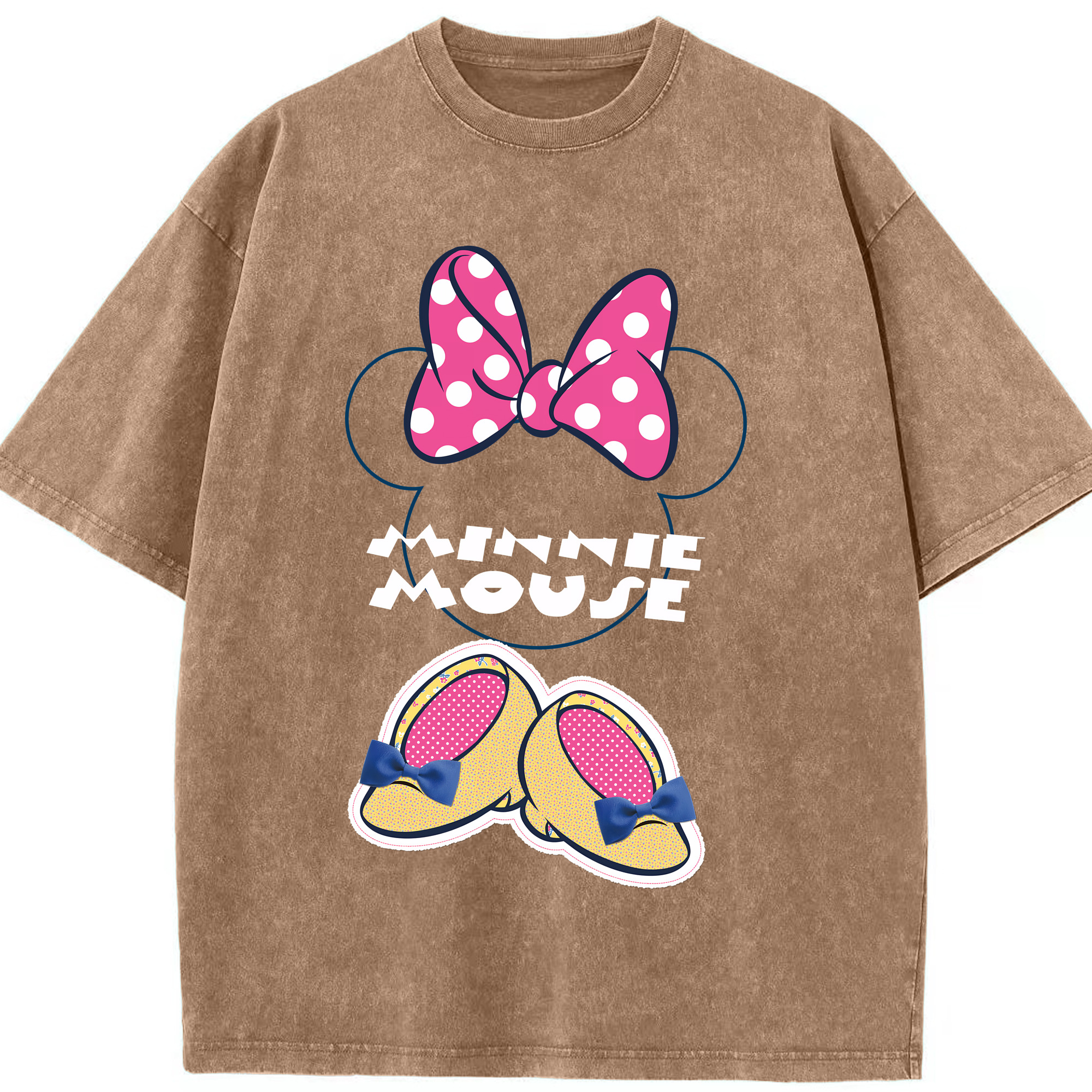 （画像用） ミッキーマウス Mickey Mouse 綿100% ヴィンテージ風 半袖Tシャツ（フロントプリント）