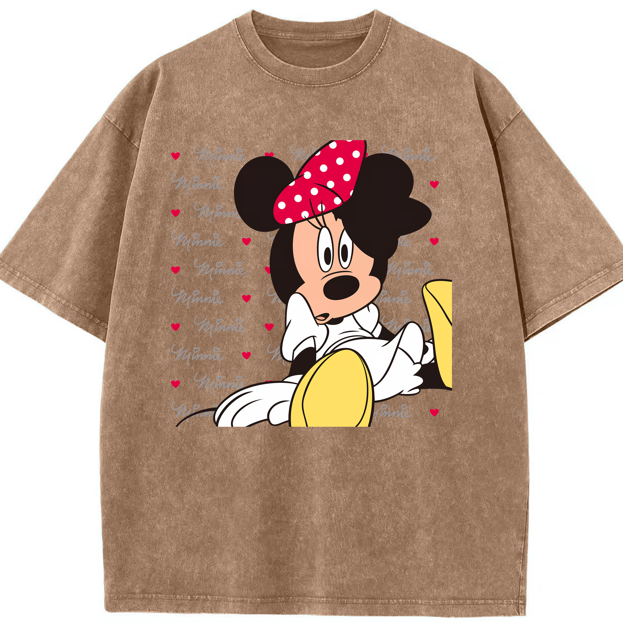 （画像用） ミッキーマウス Mickey Mouse 綿100% ヴィンテージ風 半袖Tシャツ（フロントプリント）