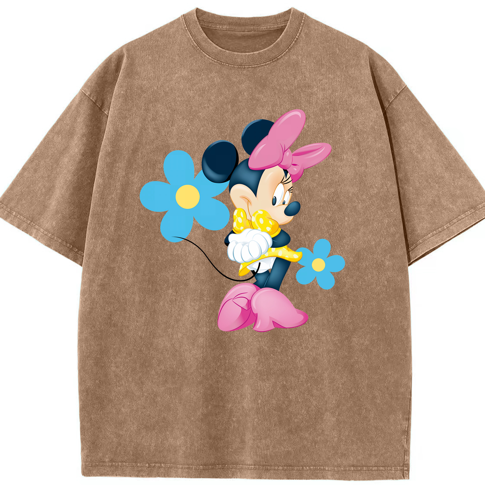 （画像用） ミッキーマウス Mickey Mouse 綿100% ヴィンテージ風 半袖Tシャツ（フロントプリント）