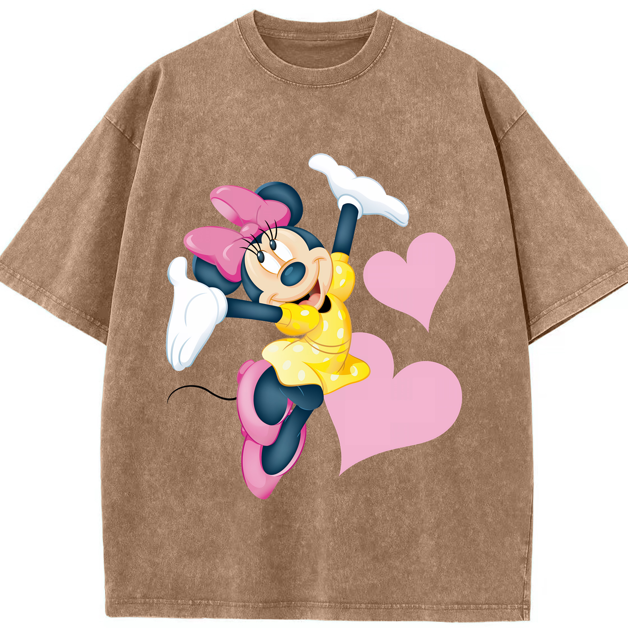 （画像用） ミッキーマウス Mickey Mouse 綿100% ヴィンテージ風 半袖Tシャツ（フロントプリント）