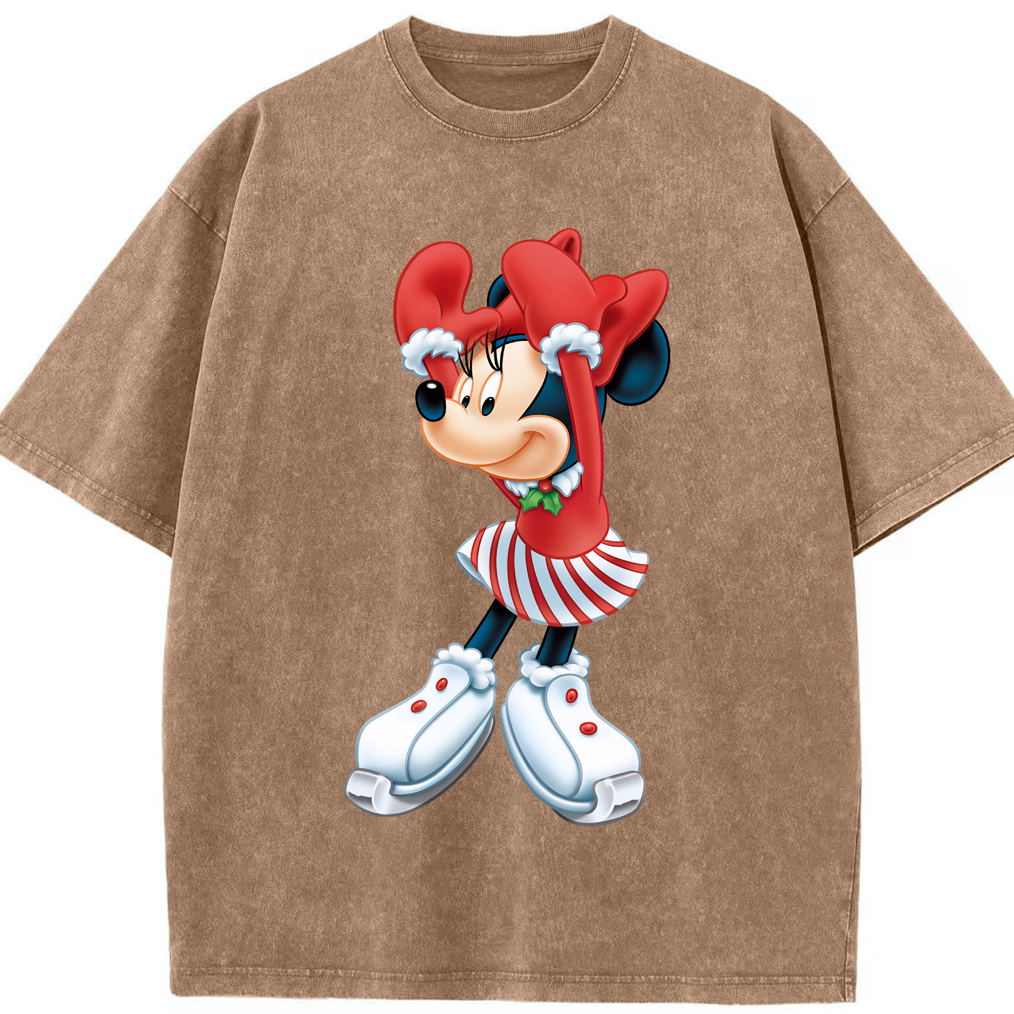（画像用） ミッキーマウス Mickey Mouse 綿100% ヴィンテージ風 半袖Tシャツ（フロントプリント）