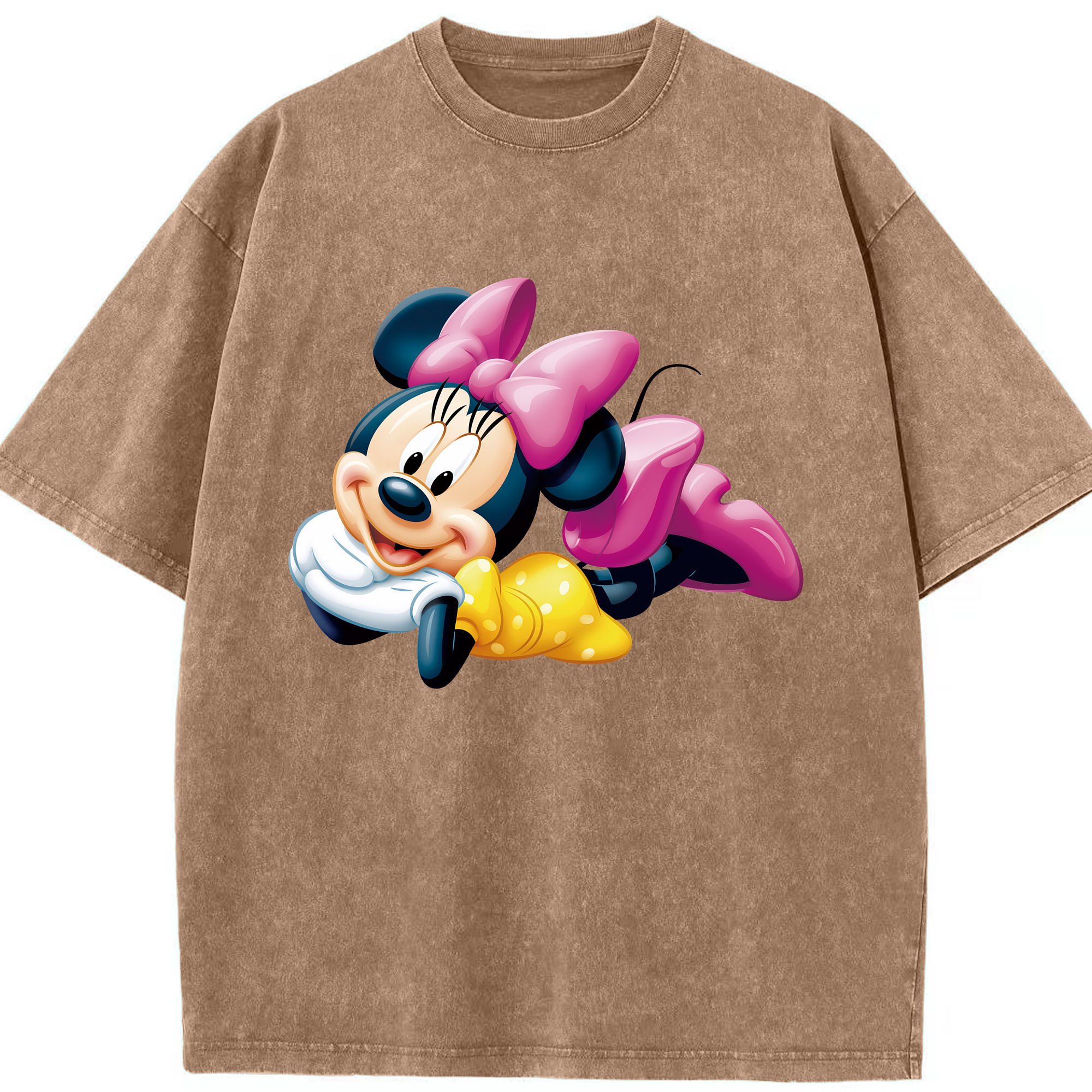 （画像用） ミッキーマウス Mickey Mouse 綿100% ヴィンテージ風 半袖Tシャツ（フロントプリント）