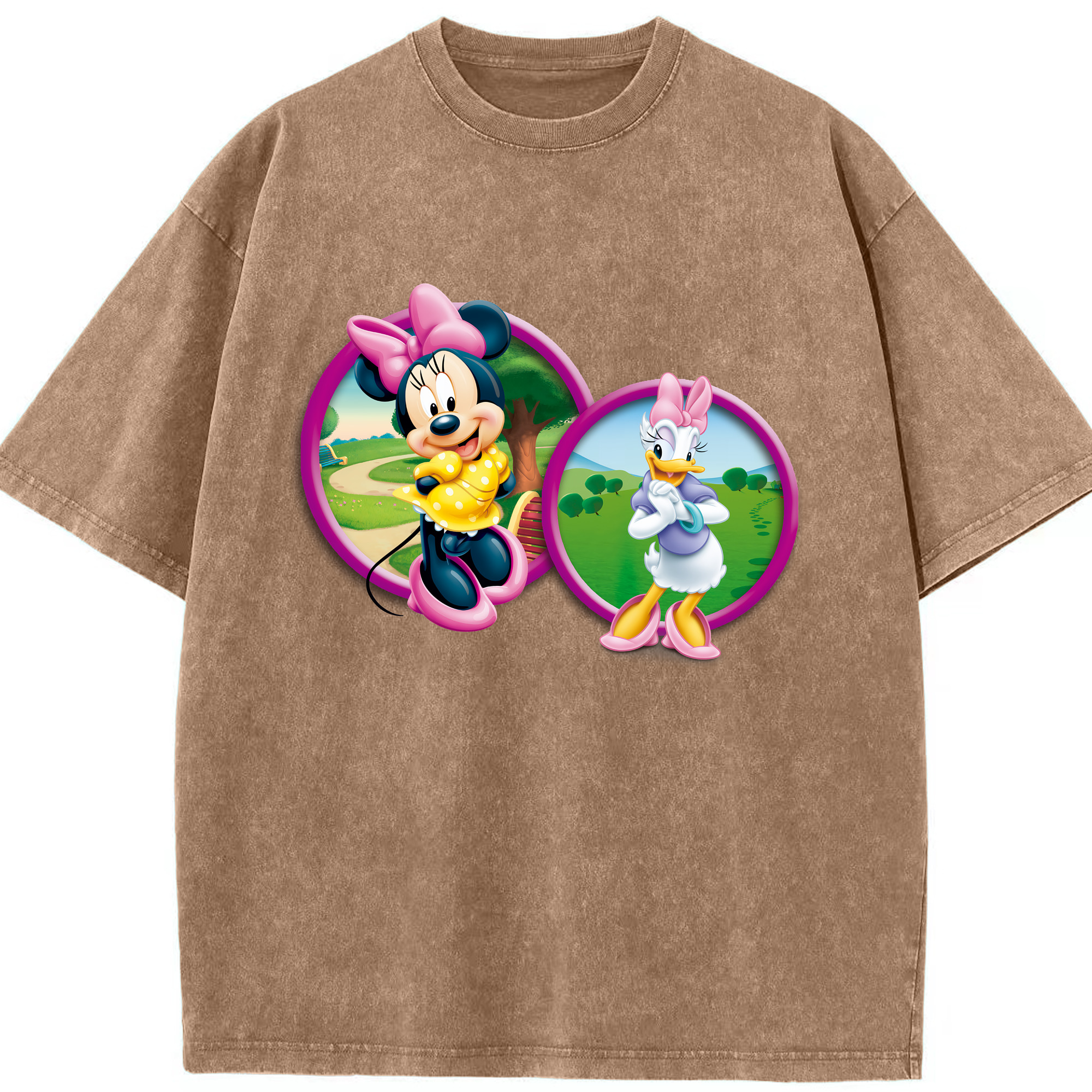 （画像用） ミッキーマウス Mickey Mouse 綿100% ヴィンテージ風 半袖Tシャツ（フロントプリント）